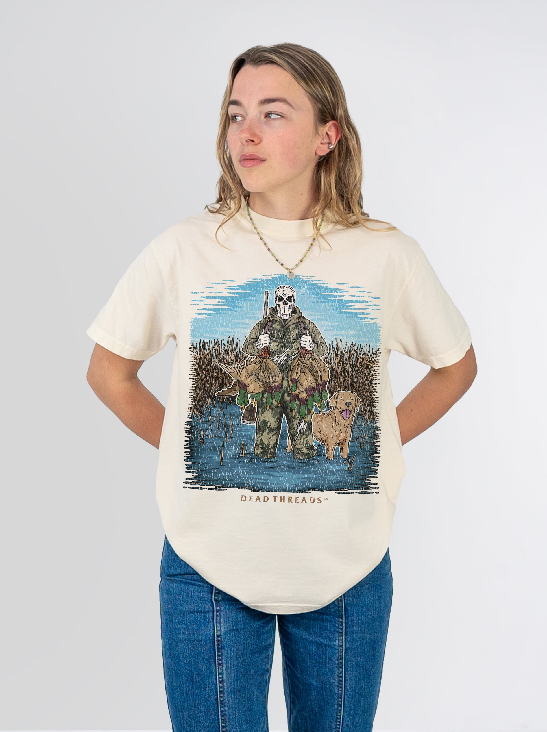 DUCK HUNTIN’ YELLOW LAB – T-Shirt – Dead Threads Apparel