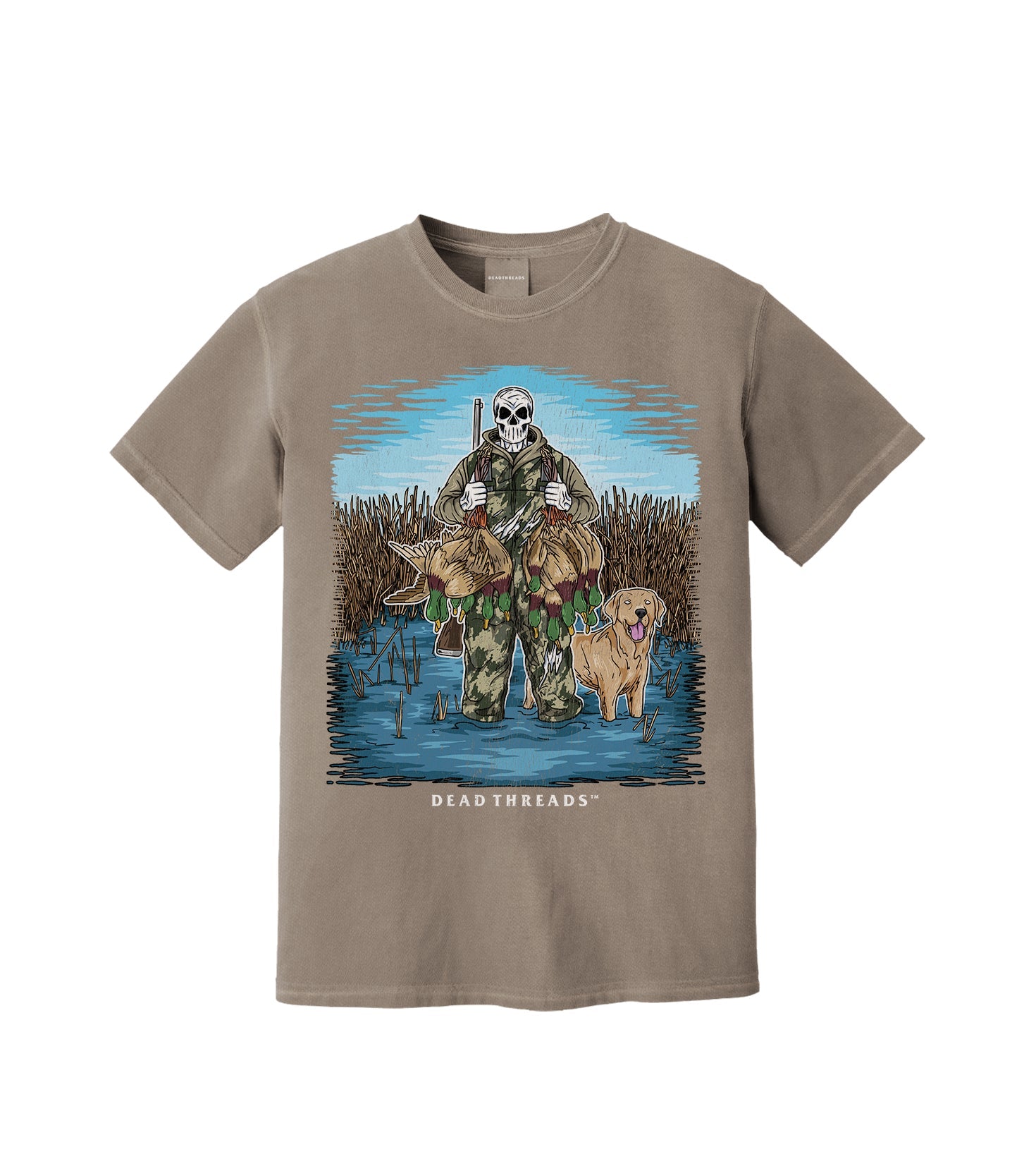 DUCK HUNTIN’ YELLOW LAB – T-Shirt – Dead Threads Apparel