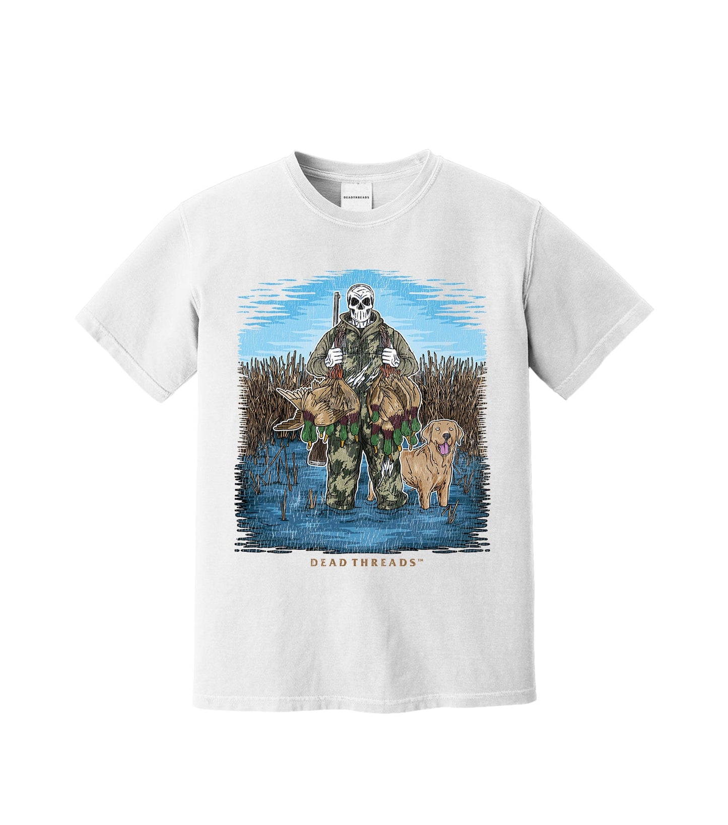 DUCK HUNTIN’ YELLOW LAB – T-Shirt – Dead Threads Apparel