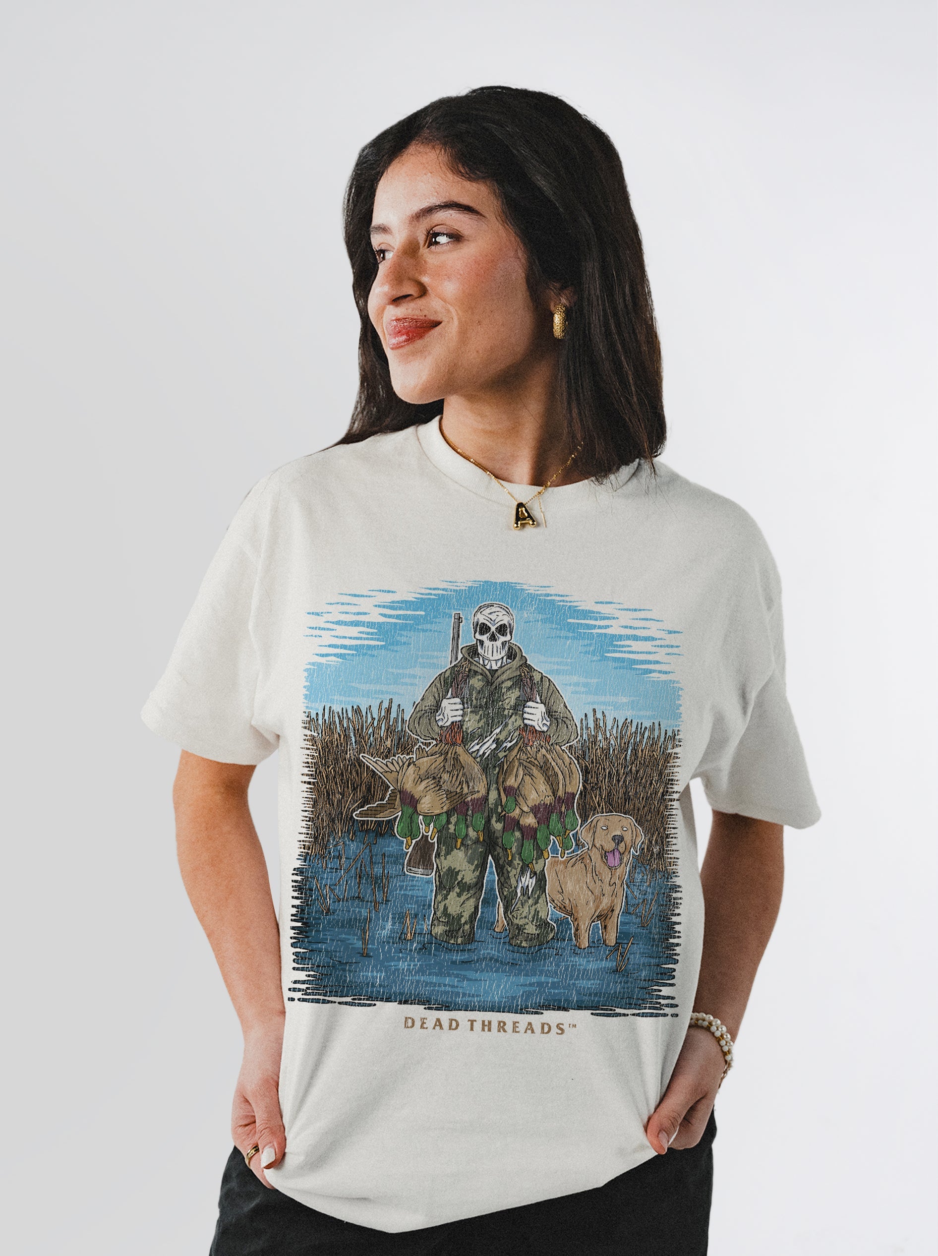 DUCK HUNTIN’ YELLOW LAB – T-Shirt – Dead Threads Apparel