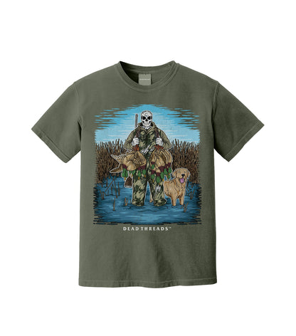 DUCK HUNTIN’ YELLOW LAB – T-Shirt – Dead Threads Apparel