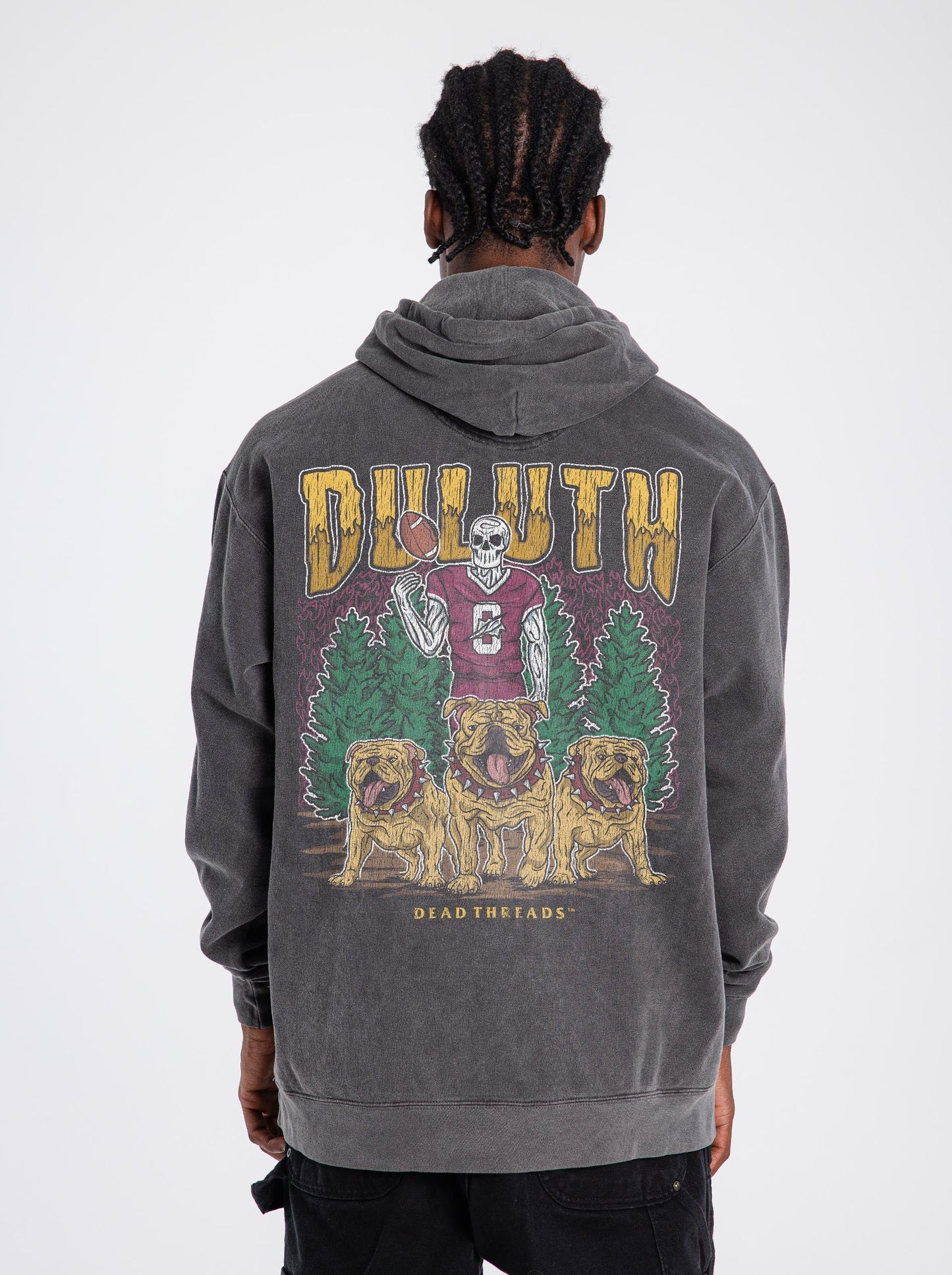 DULUTH FOOTBALL 0 - “DT ESSENTIAL" HOODIE – Hoodie – Dead Threads Apparel