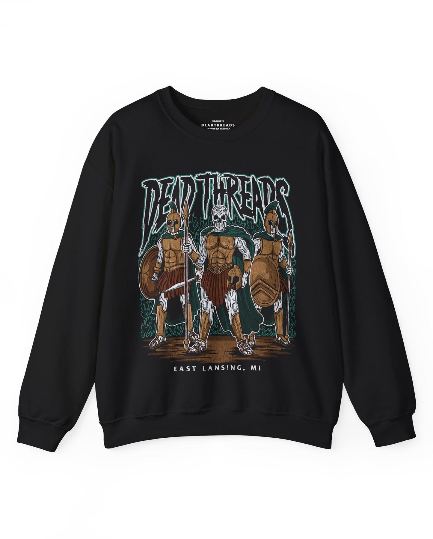 EAST LANSING v1 - CREWNECK SWEATSHIRT – Sweatshirt – Dead Threads Apparel