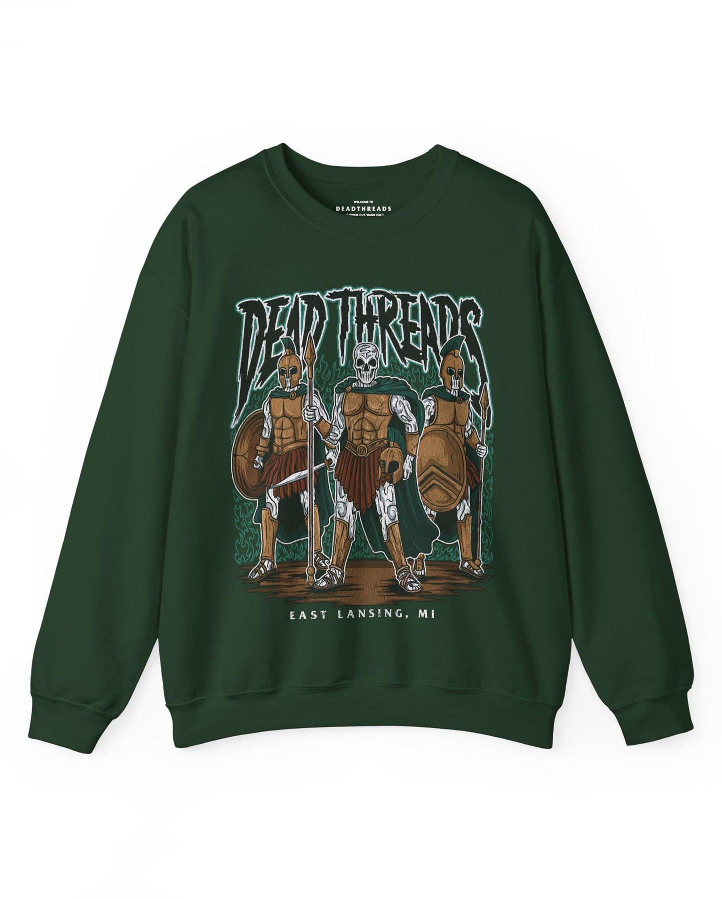 EAST LANSING v1 - CREWNECK SWEATSHIRT – Sweatshirt – Dead Threads Apparel