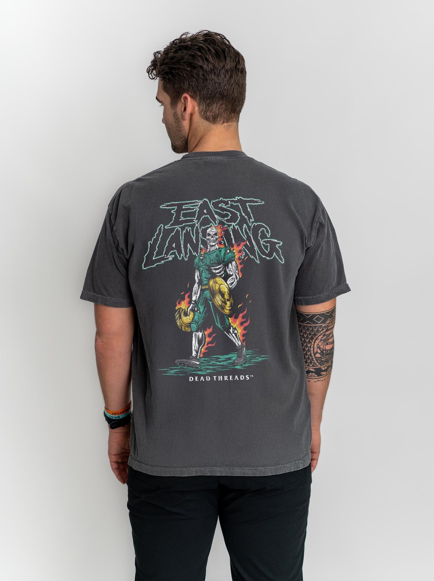 EAST LANSING v2 - “3 SKULL” PREMIUM T - SHIRT – T-Shirt – Dead Threads Apparel