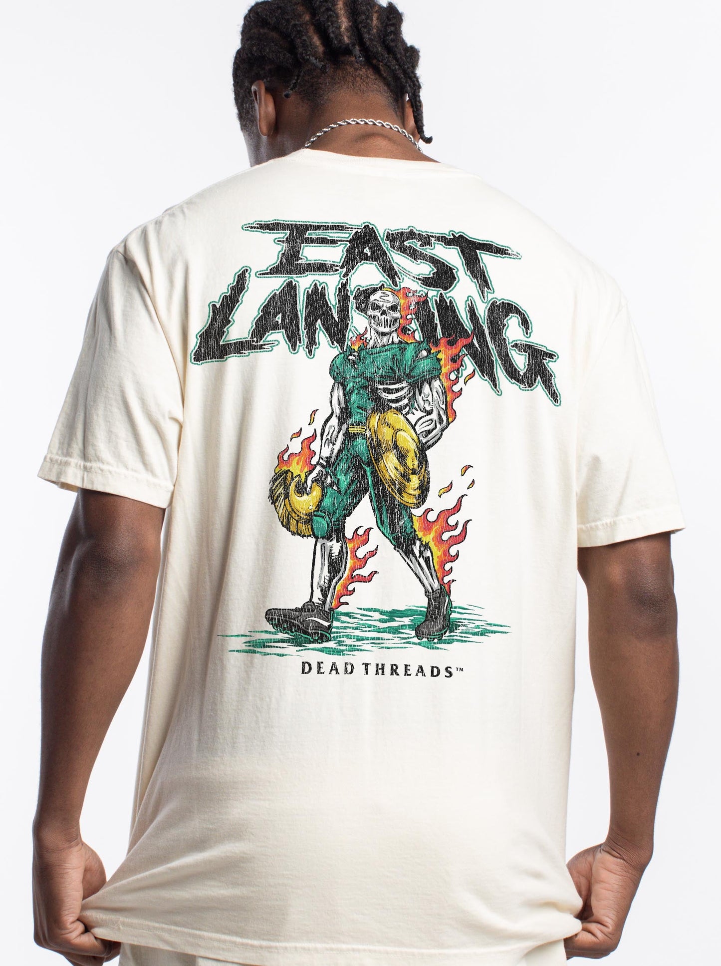 EAST LANSING v2 - “3 SKULL” PREMIUM T - SHIRT – T-Shirt – Dead Threads Apparel