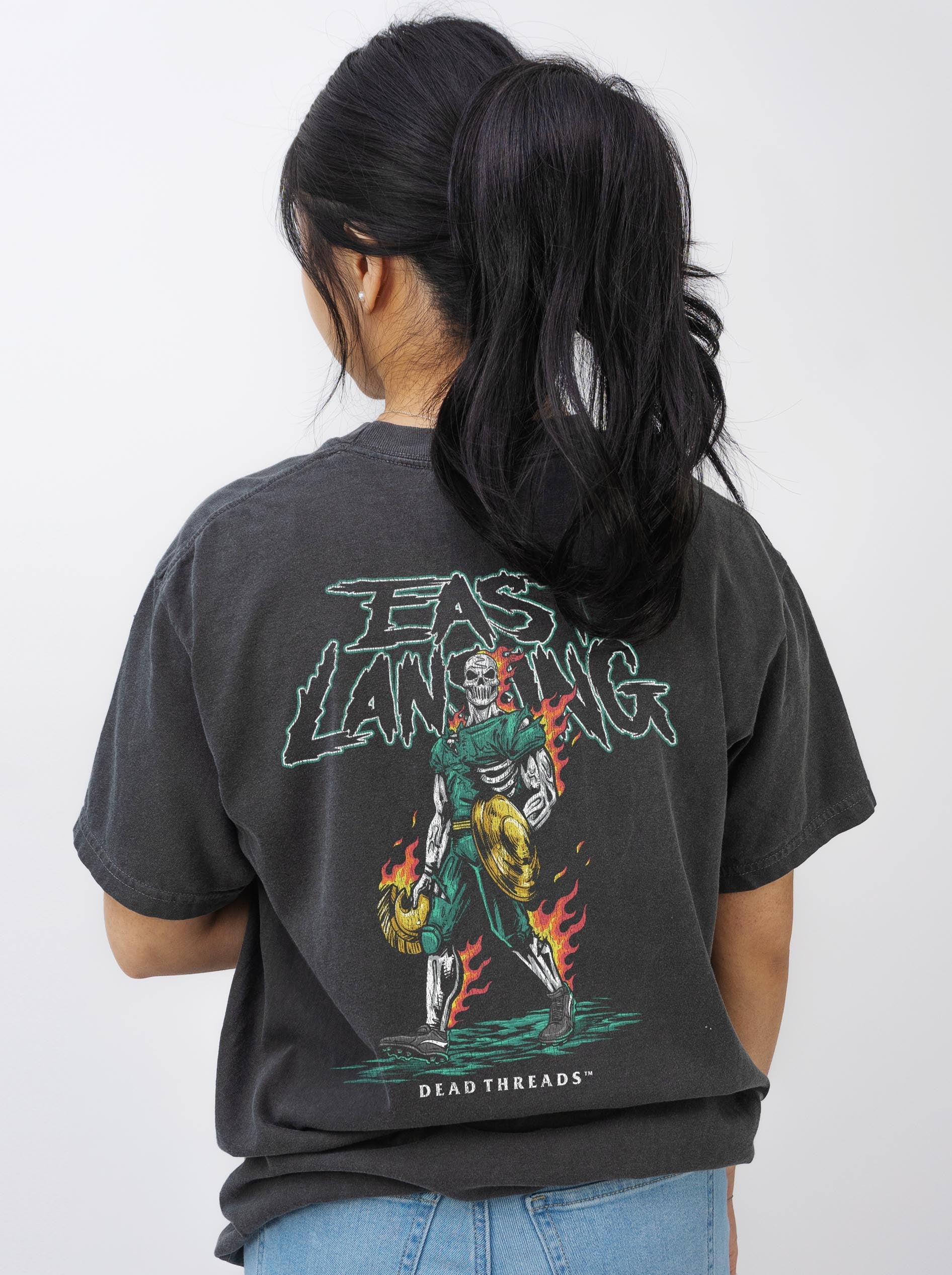 EAST LANSING v2 - “3 SKULL” PREMIUM T - SHIRT – T-Shirt – Dead Threads Apparel