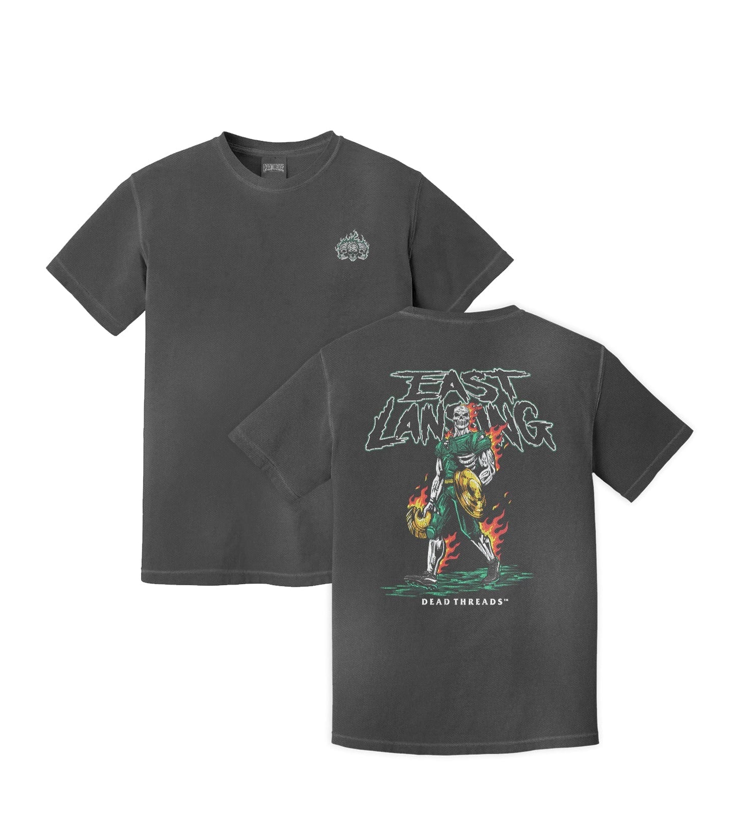 EAST LANSING v2 - “3 SKULL” PREMIUM T - SHIRT – T-Shirt – Dead Threads Apparel