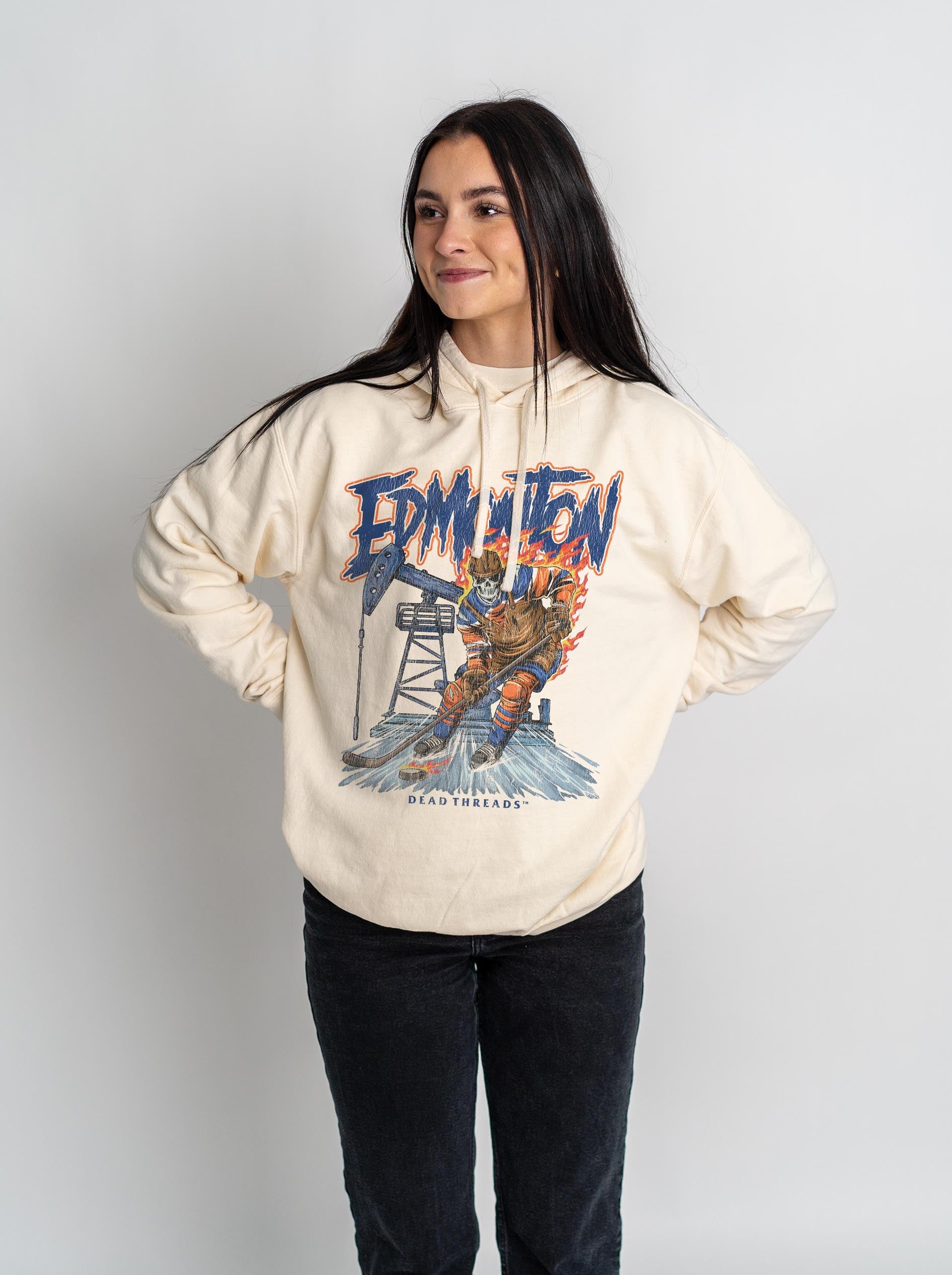 EDMONTON HOCKEY - LIGHTWEIGHT HOODIE – Lightweight – Dead Threads Apparel