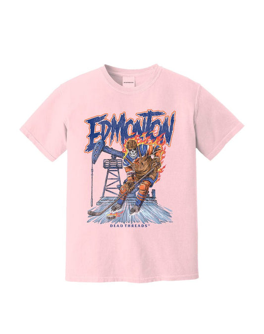EDMONTON HOCKEY - PINK – T-Shirt – Dead Threads Apparel