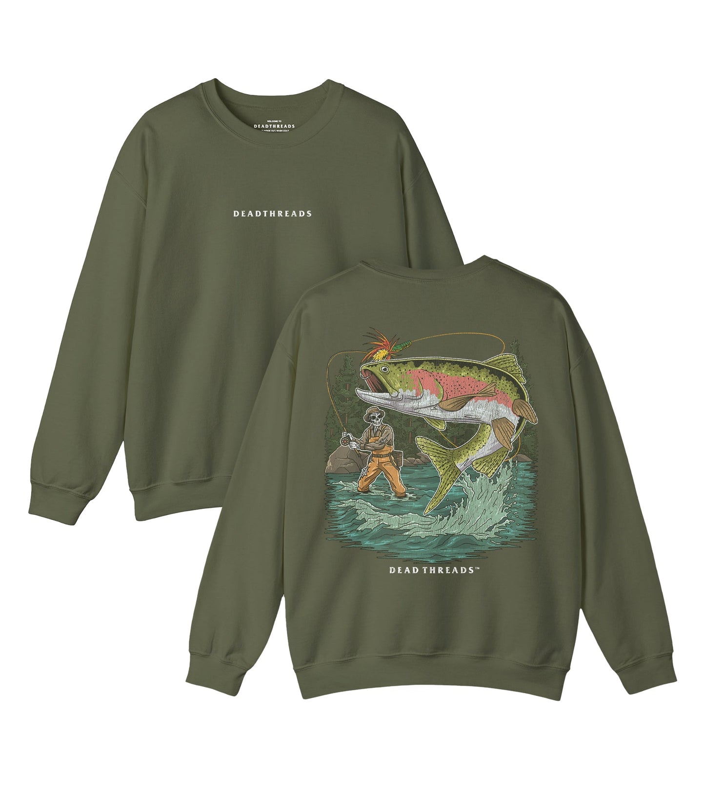 END OF THE RAINBOW - “DT ESSENTIAL" CREWNECK SWEATSHIRT – Sweatshirt – Dead Threads Apparel