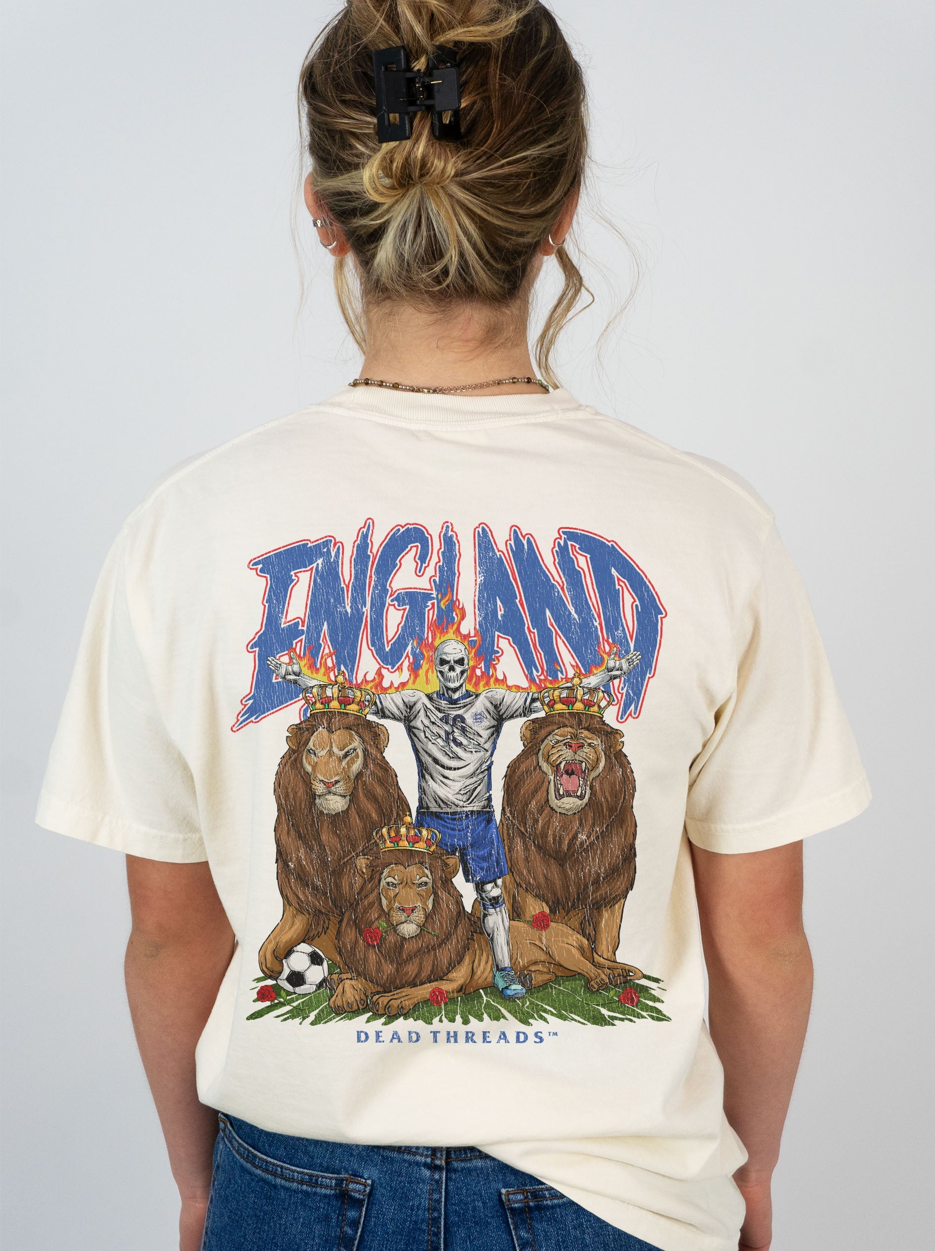ENGLAND SOCCER - “DT ESSENTIAL" PREMIUM T - SHIRT – T-Shirt – Dead Threads Apparel