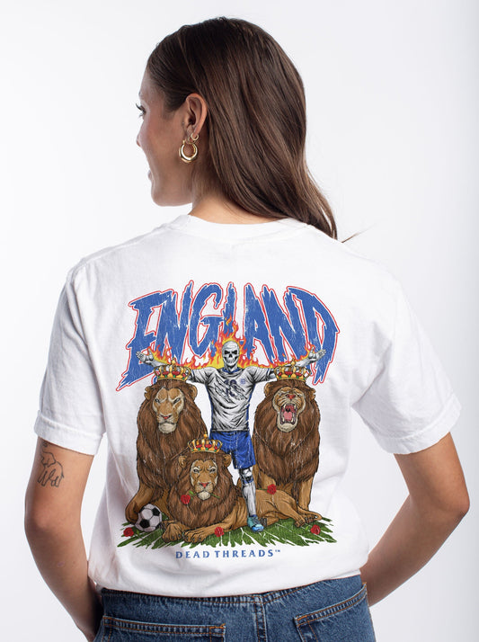 ENGLAND SOCCER - “DT ESSENTIAL" PREMIUM T - SHIRT – T-Shirt – Dead Threads Apparel