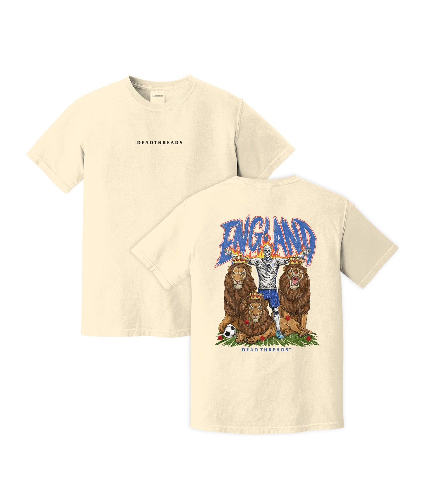 ENGLAND SOCCER - “DT ESSENTIAL" PREMIUM T - SHIRT – T-Shirt – Dead Threads Apparel
