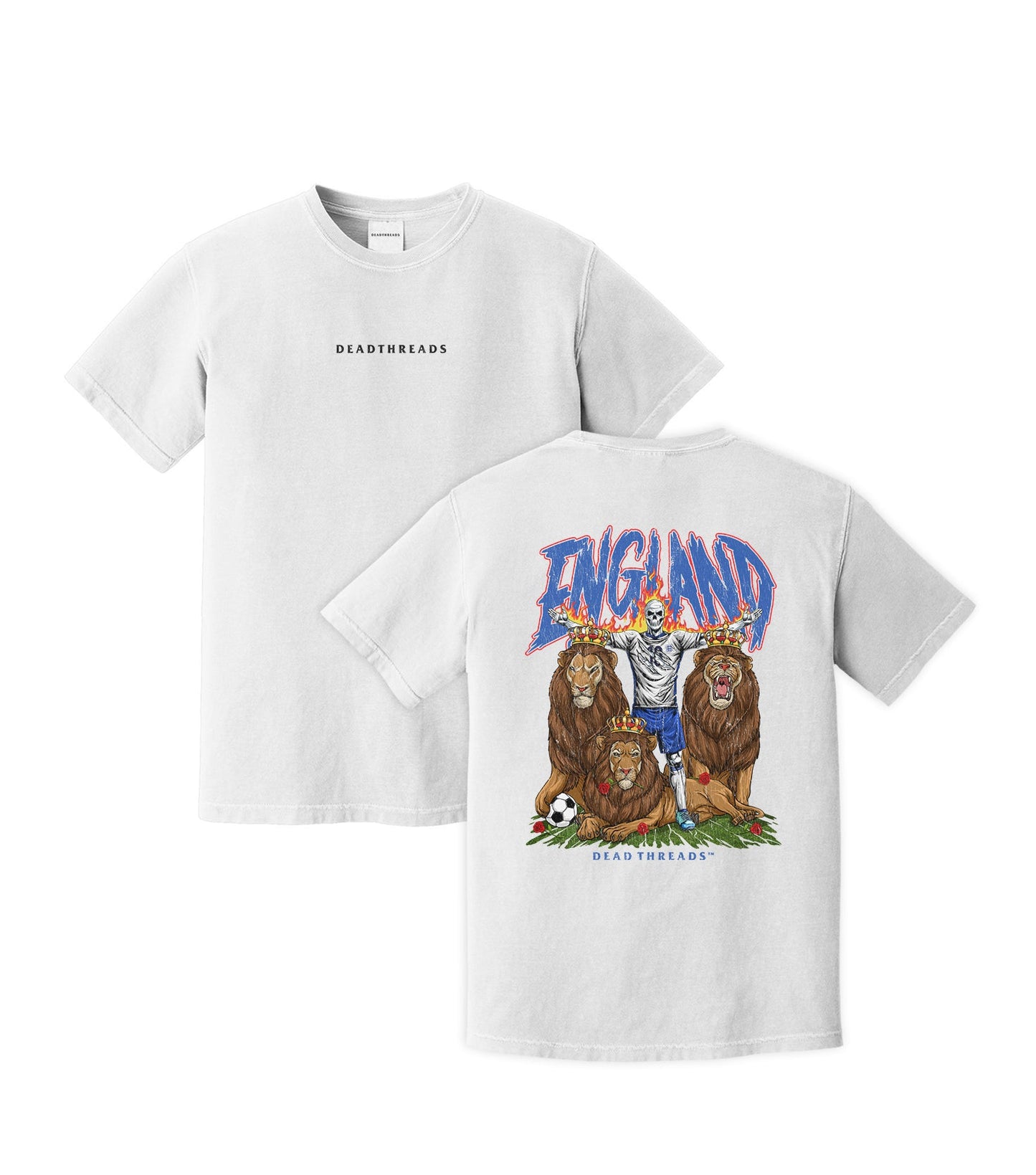 ENGLAND SOCCER - “DT ESSENTIAL" PREMIUM T - SHIRT – T-Shirt – Dead Threads Apparel