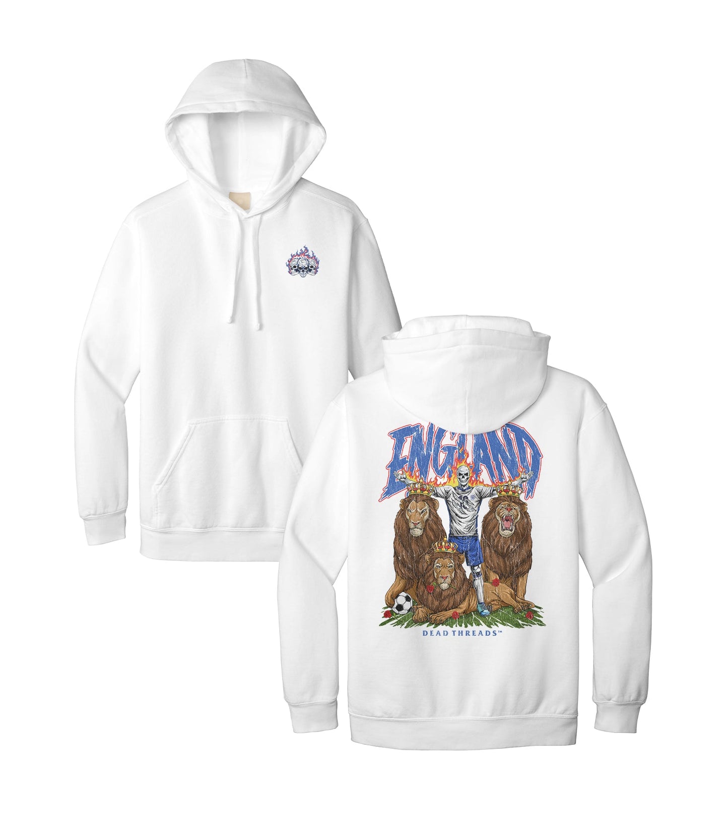 ENGLAND SOCCER - HOODIE – Hoodie – Dead Threads Apparel