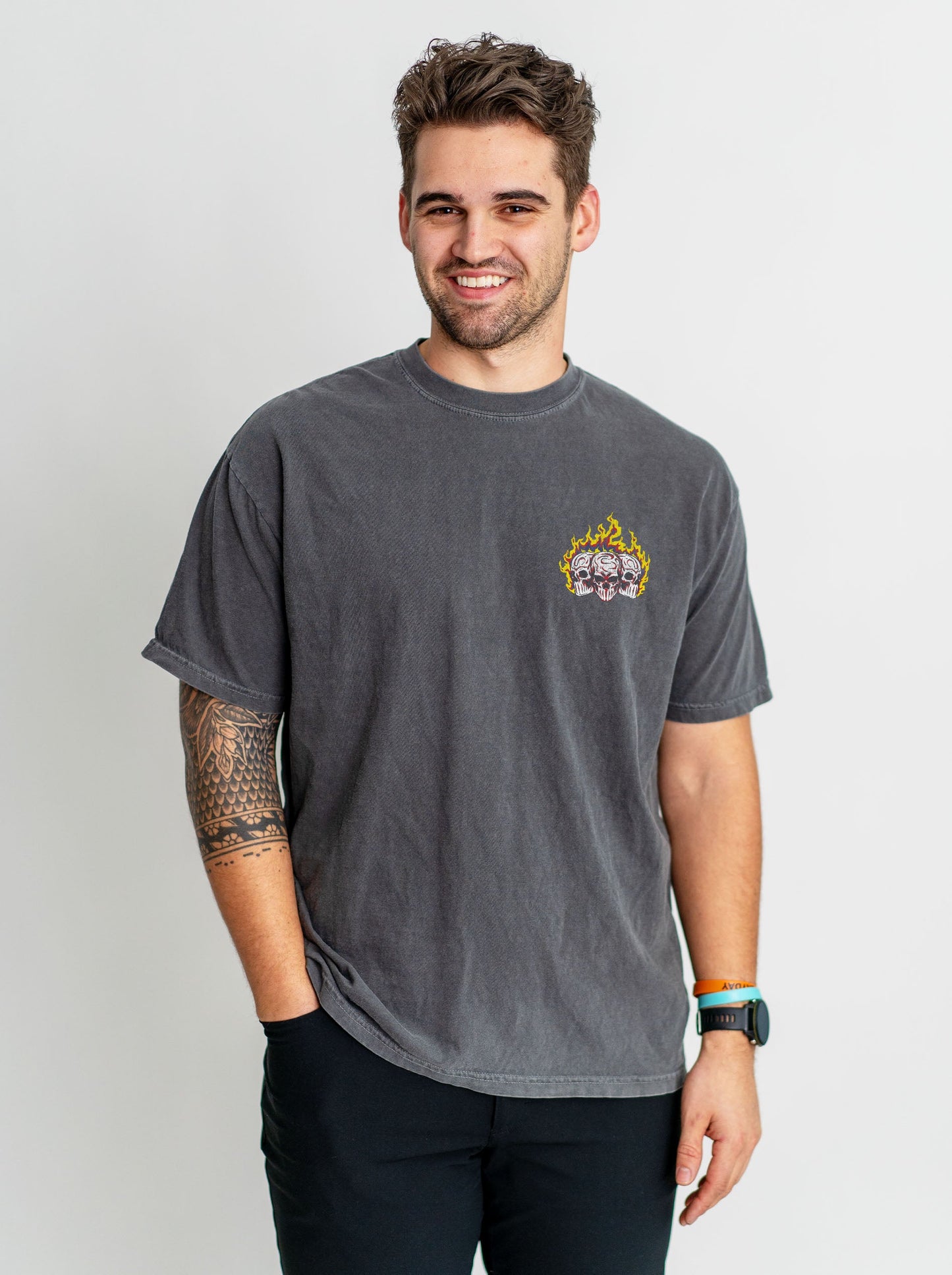 ESPAÑA SOCCER - “3 SKULL” PREMIUM T - SHIRT – T-Shirt – Dead Threads Apparel