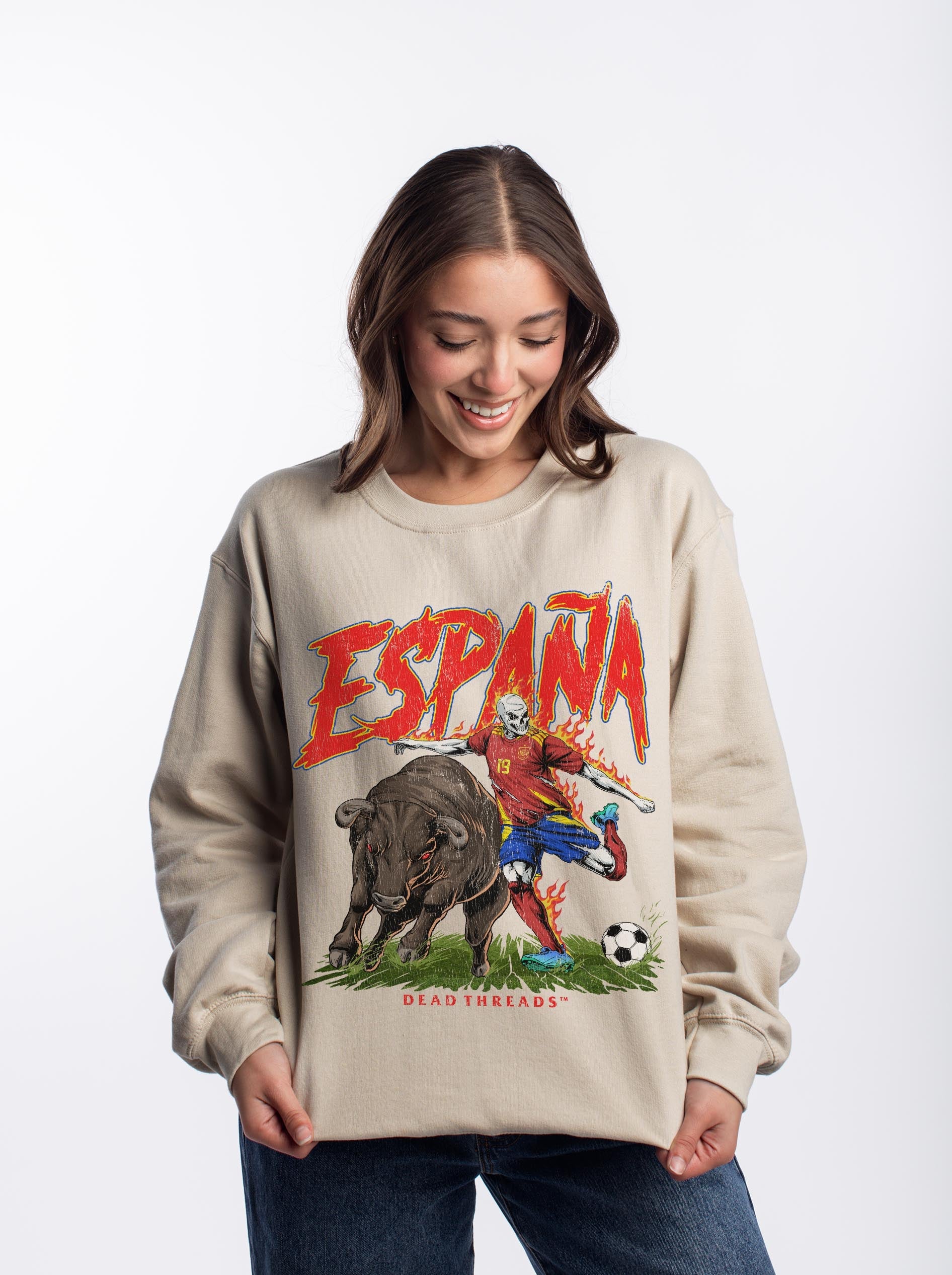 ESPAÑA SOCCER CREWNECK SWEATSHIRT – Sweatshirt – Dead Threads Apparel