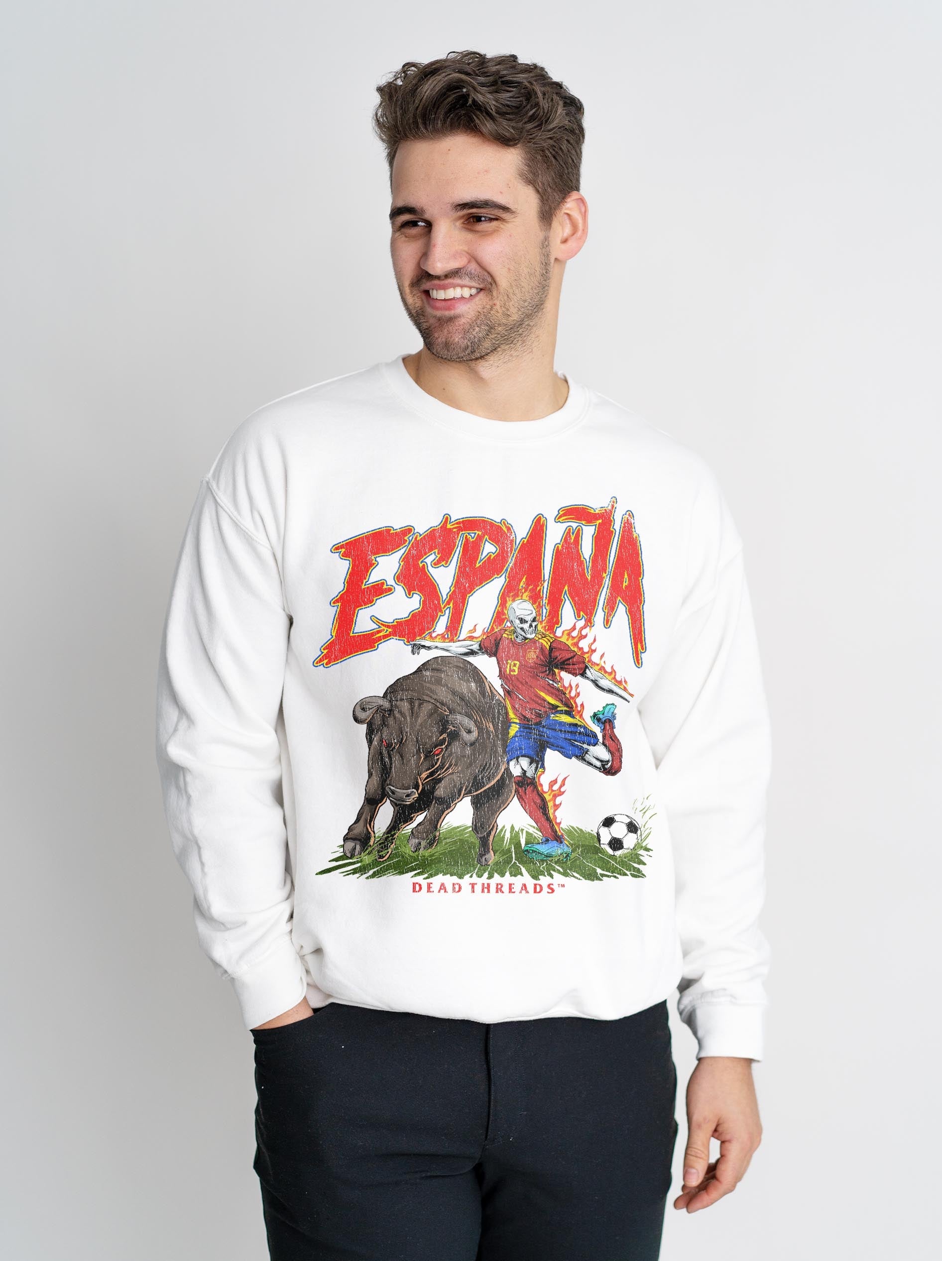 ESPAÑA SOCCER CREWNECK SWEATSHIRT – Sweatshirt – Dead Threads Apparel