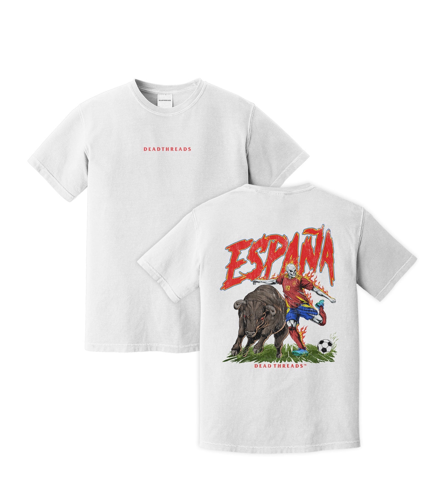 ESPAÑA SOCCER - “DT ESSENTIAL" PREMIUM T-SHIRT – T-Shirt – Dead Threads Apparel