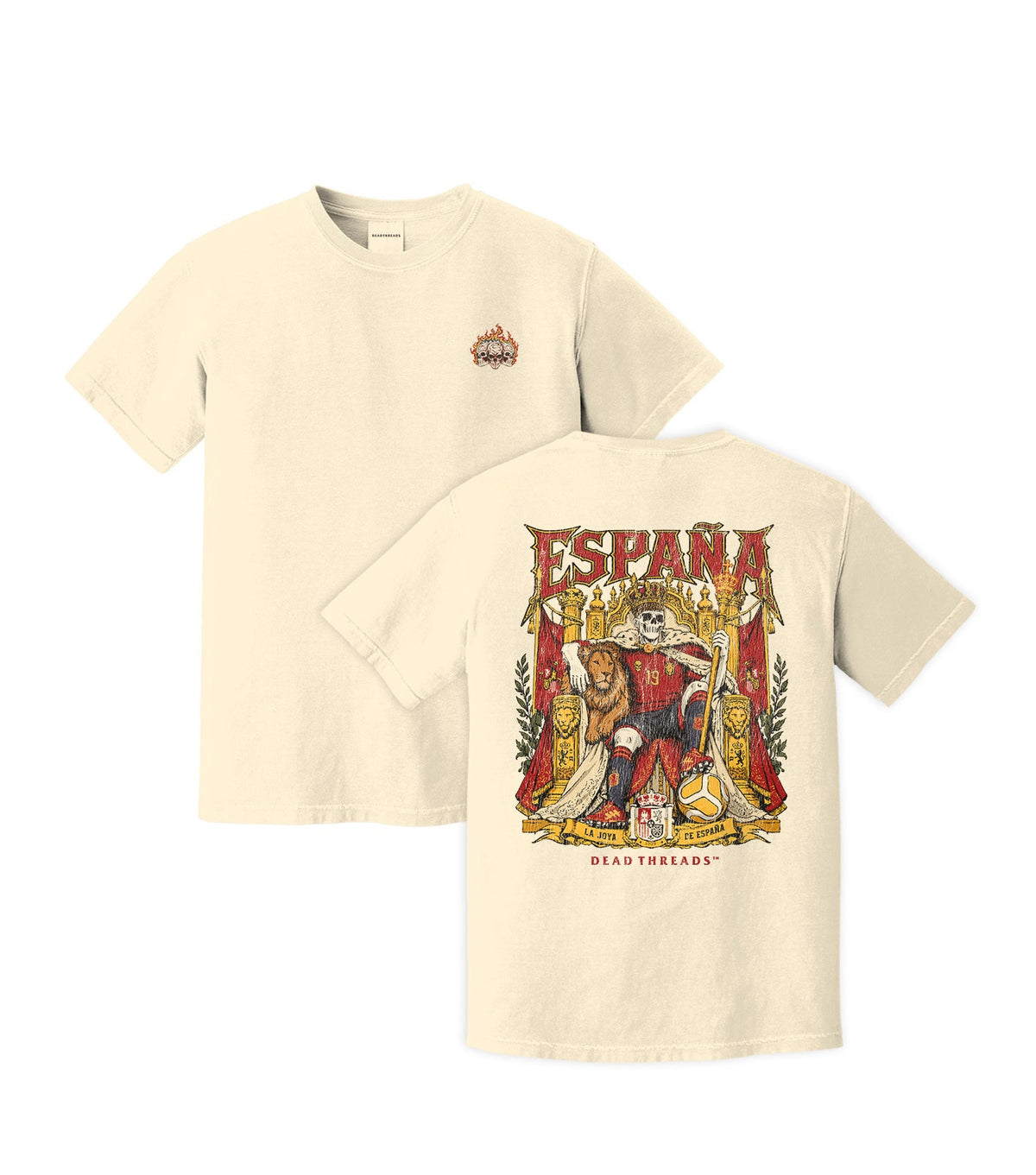 ESPAÑA v2 - “3 SKULL” PREMIUM T-SHIRT – T-Shirt – Dead Threads Apparel