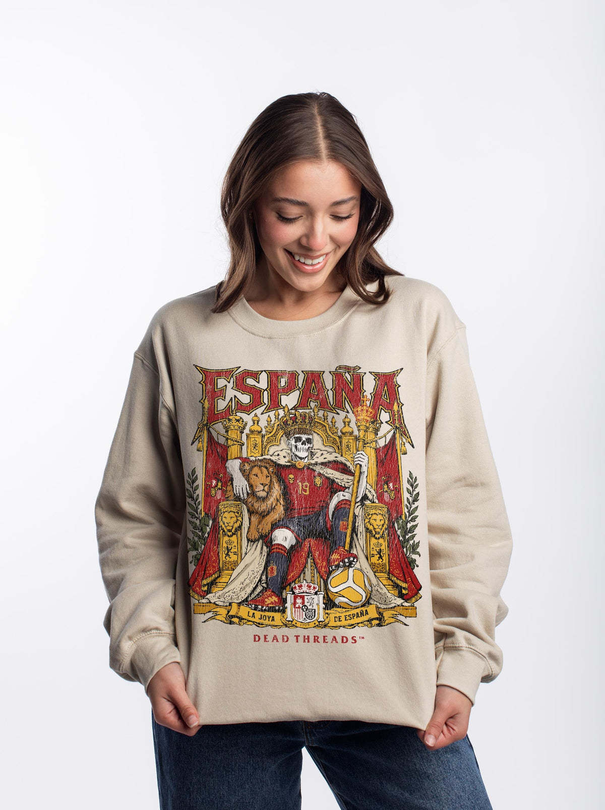 ESPAÑA v2 - CREWNECK SWEATSHIRT – Sweatshirt – Dead Threads Apparel