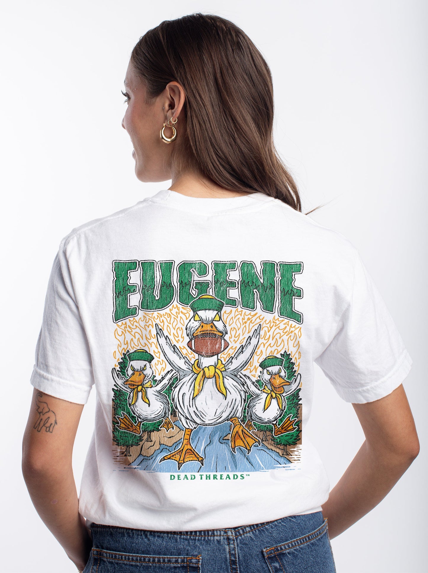 EUGENE FOOTBALL - “3 SKULL” PREMIUM T - SHIRT – T-Shirt – Dead Threads Apparel