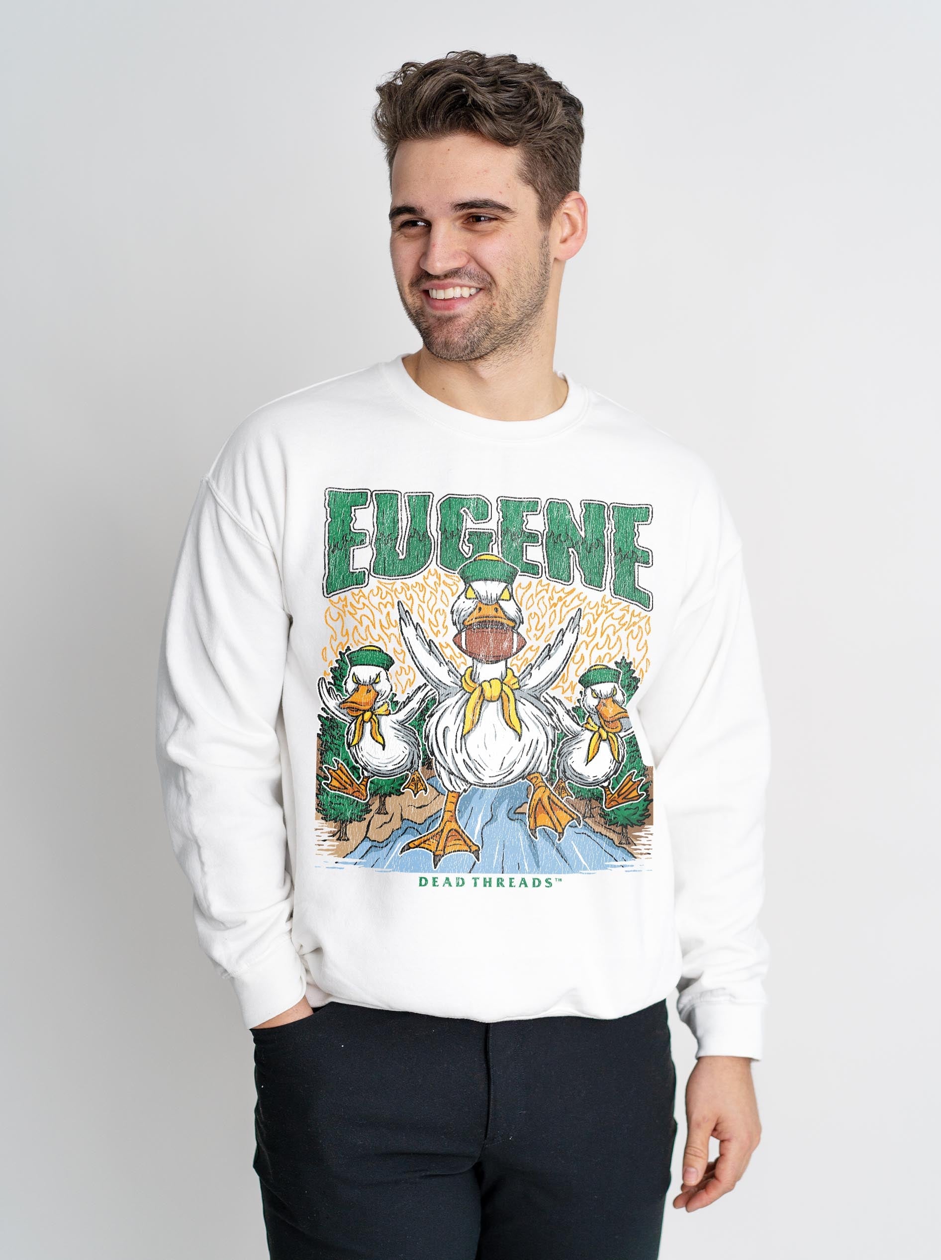 EUGENE FOOTBALL CREWNECK SWEATSHIRT – Sweatshirt – Dead Threads Apparel