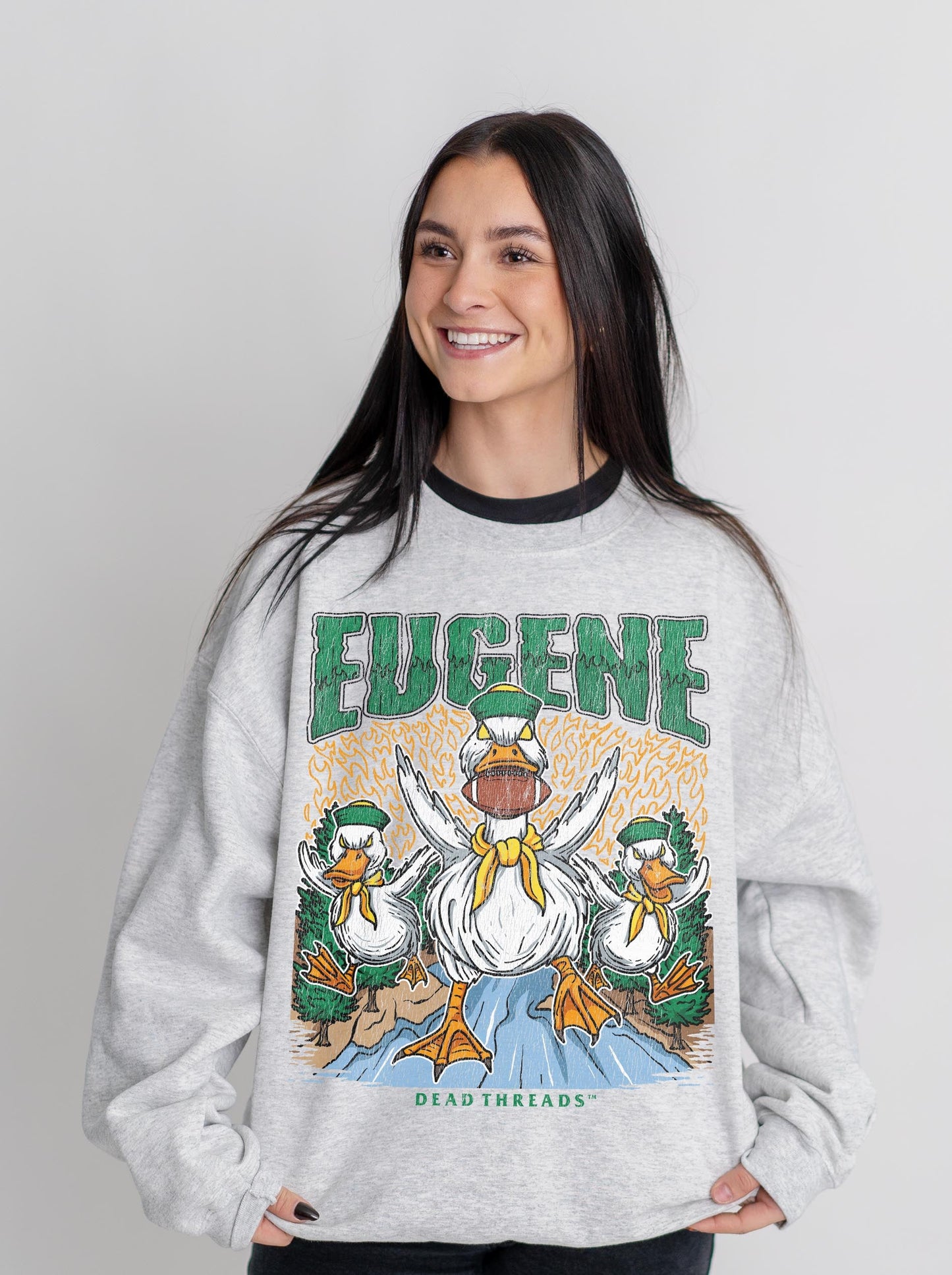 EUGENE FOOTBALL CREWNECK SWEATSHIRT – Sweatshirt – Dead Threads Apparel