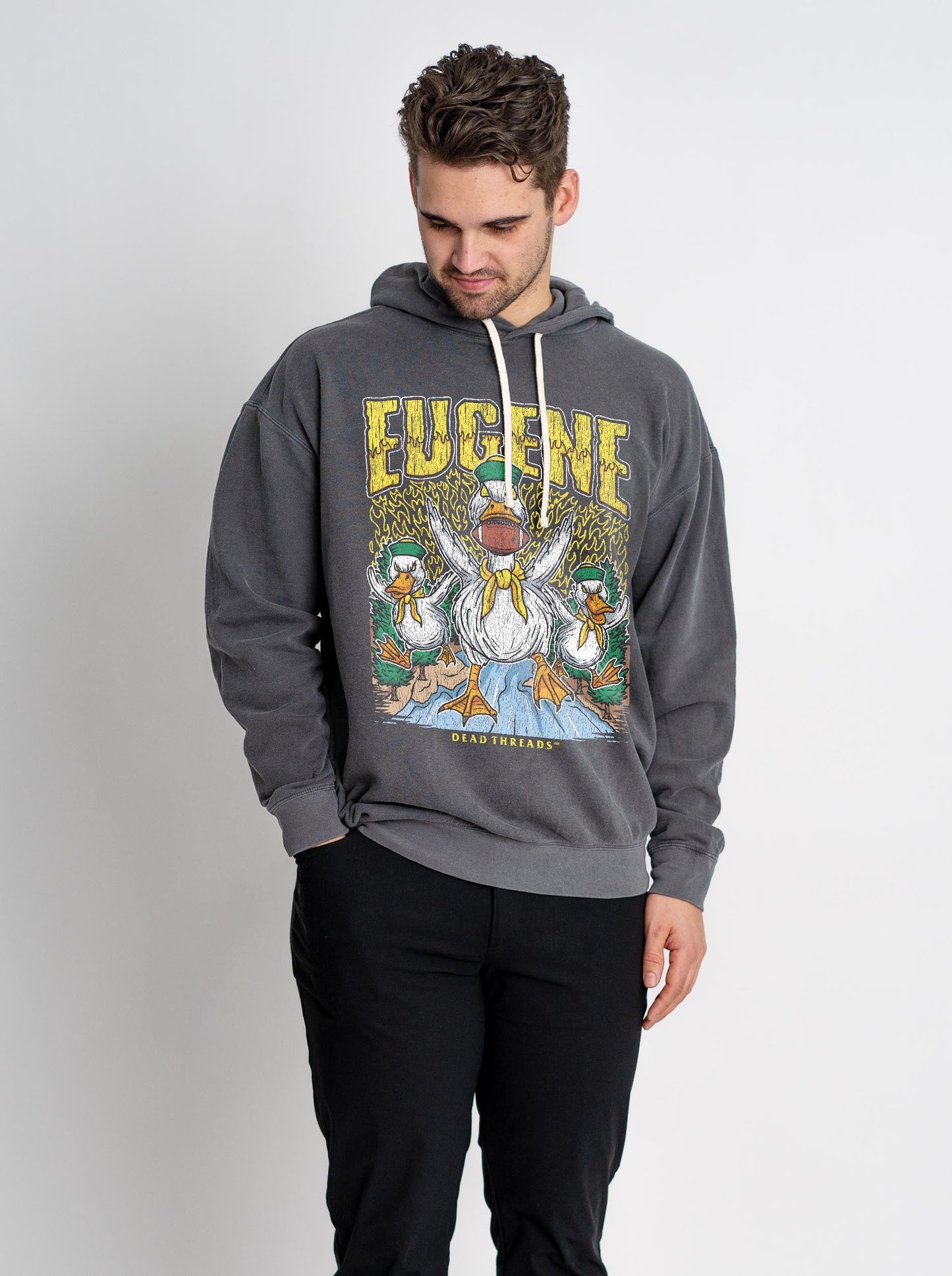 EUGENE FOOTBALL - LIGHTWEIGHT HOODIE – Lightweight – Dead Threads Apparel