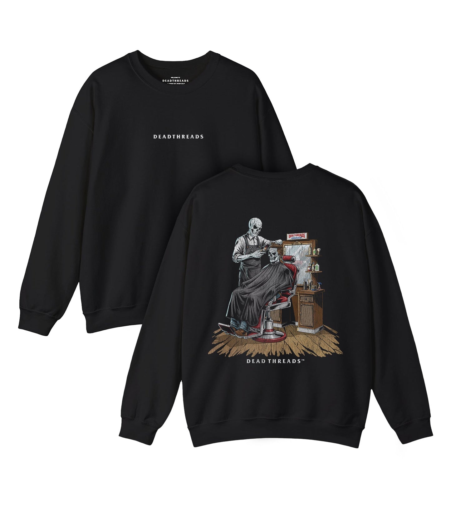 FADE TO BLACK - “DT ESSENTIAL" CREWNECK SWEATSHIRT – Sweatshirt – Dead Threads Apparel