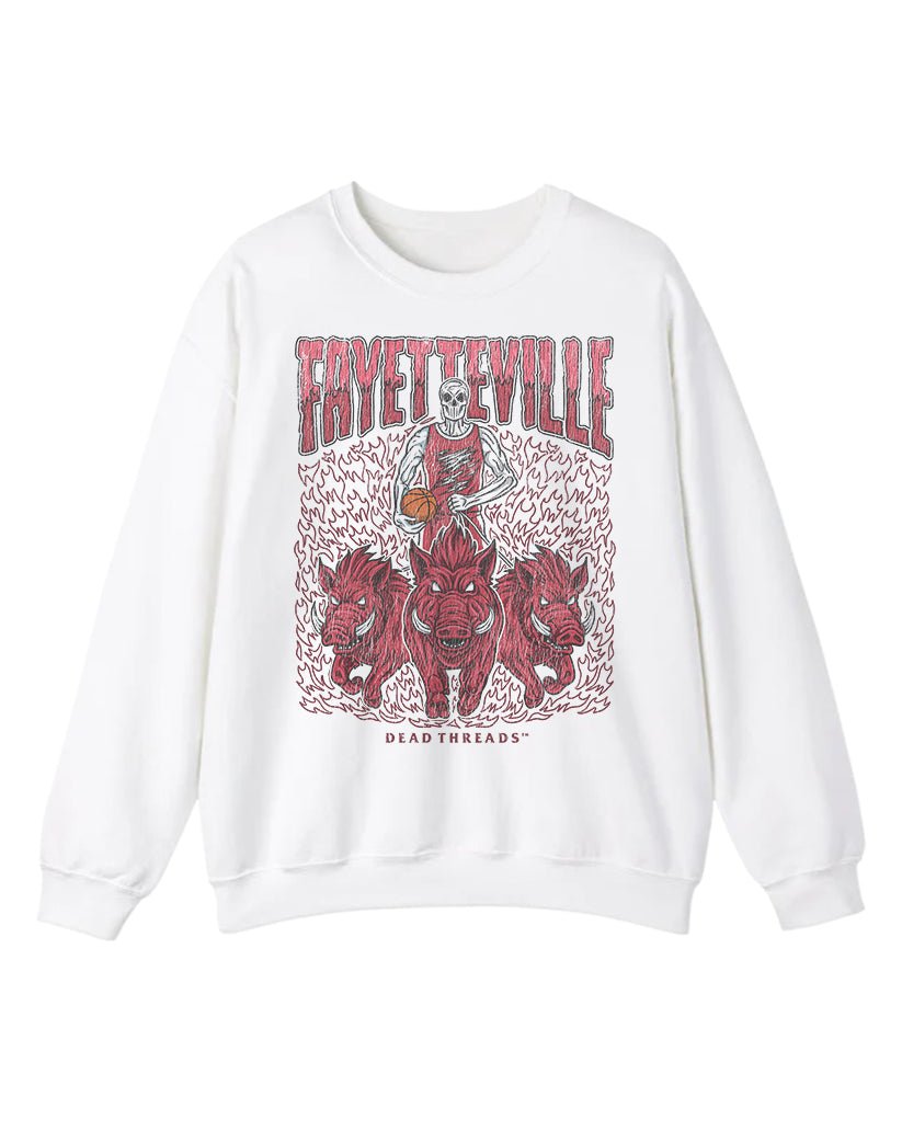 FAYETTEVILLE BASKETBALL CREWNECK SWEATSHIRT – Sweatshirt – Dead Threads Apparel