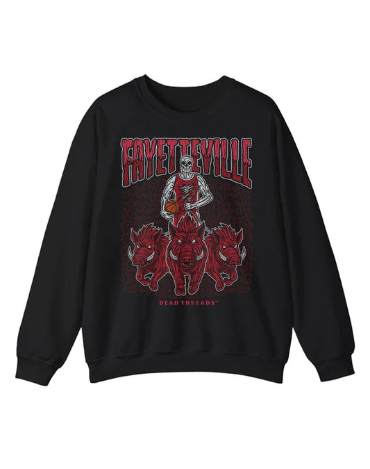 FAYETTEVILLE BASKETBALL CREWNECK SWEATSHIRT – Sweatshirt – Dead Threads Apparel
