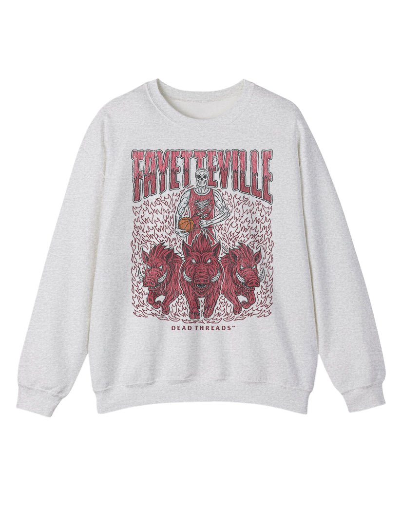 FAYETTEVILLE BASKETBALL CREWNECK SWEATSHIRT – Sweatshirt – Dead Threads Apparel