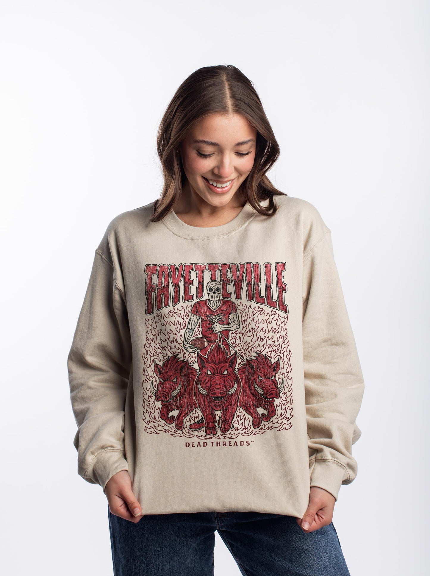 FAYETTEVILLE FOOTBALL CREWNECK SWEATSHIRT – Sweatshirt – Dead Threads Apparel