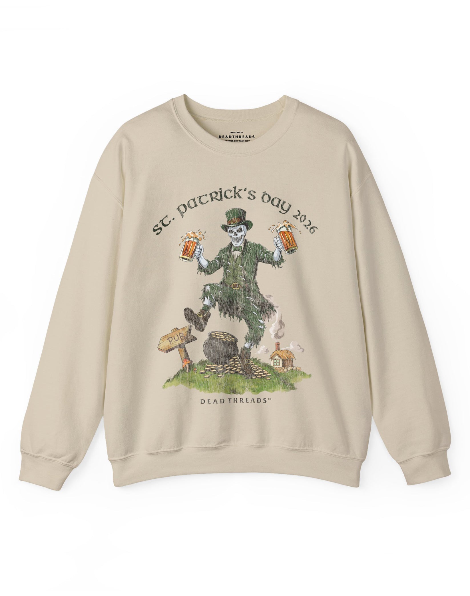 FINAL FORTUNE (St. Patrick’s Day) CREWNECK SWEATSHIRT – Sweatshirt – Dead Threads Apparel
