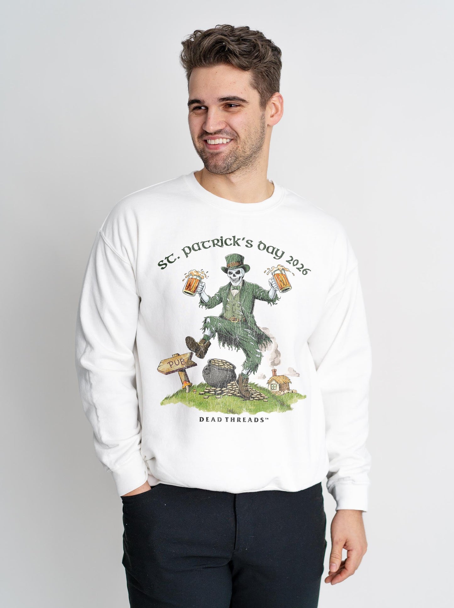 FINAL FORTUNE (St. Patrick’s Day) CREWNECK SWEATSHIRT – Sweatshirt – Dead Threads Apparel