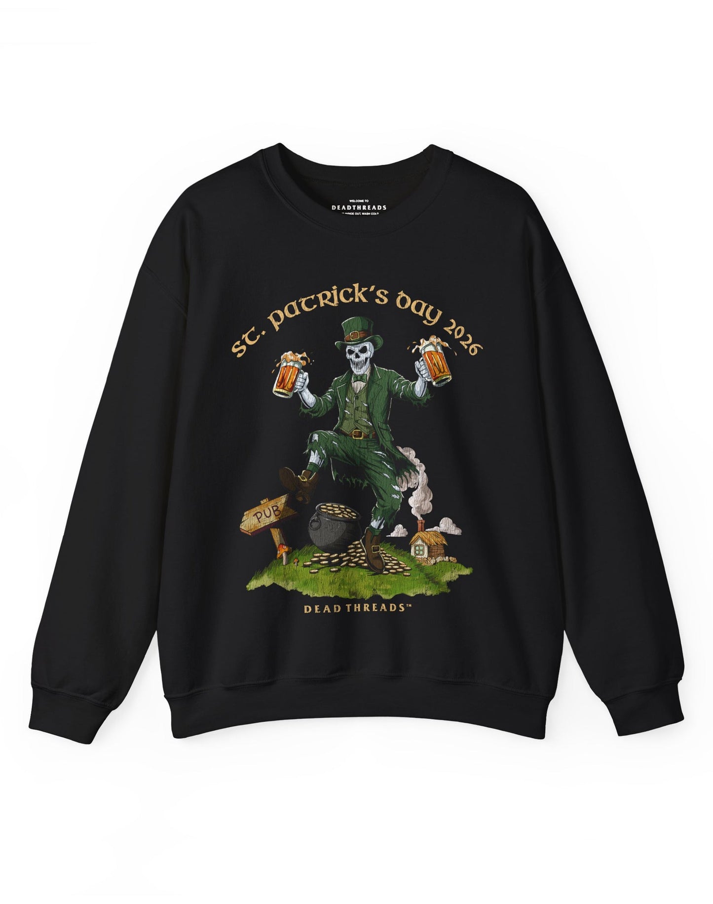 FINAL FORTUNE (St. Patrick’s Day) CREWNECK SWEATSHIRT – Sweatshirt – Dead Threads Apparel