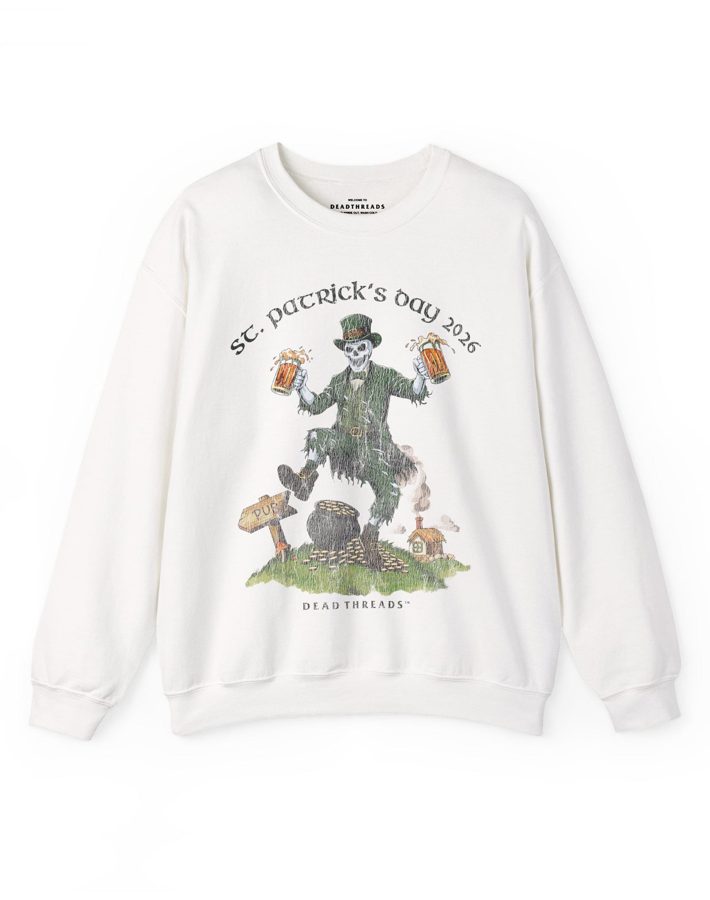 FINAL FORTUNE (St. Patrick’s Day) CREWNECK SWEATSHIRT – Sweatshirt – Dead Threads Apparel