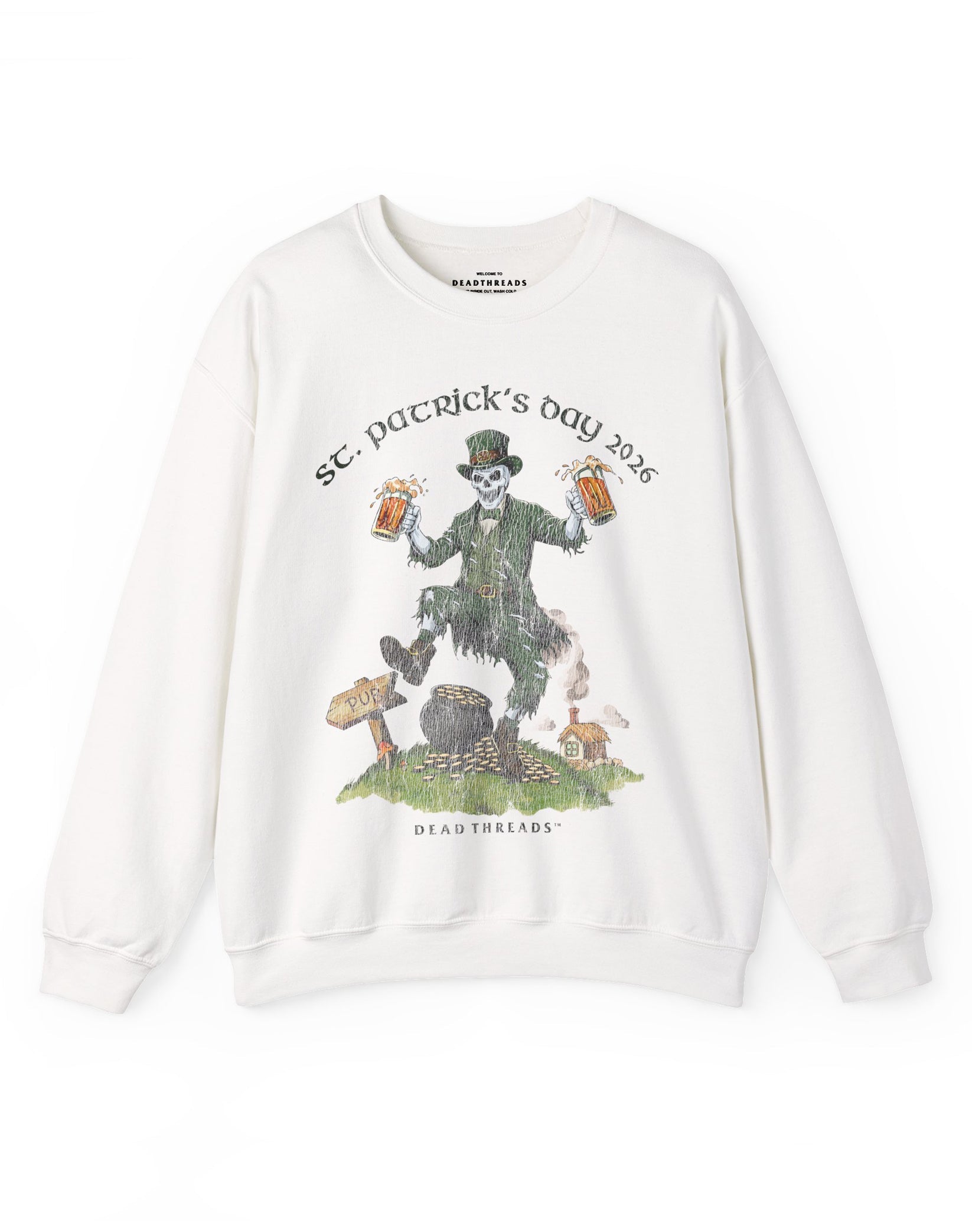 FINAL FORTUNE (St. Patrick’s Day) CREWNECK SWEATSHIRT – Sweatshirt – Dead Threads Apparel