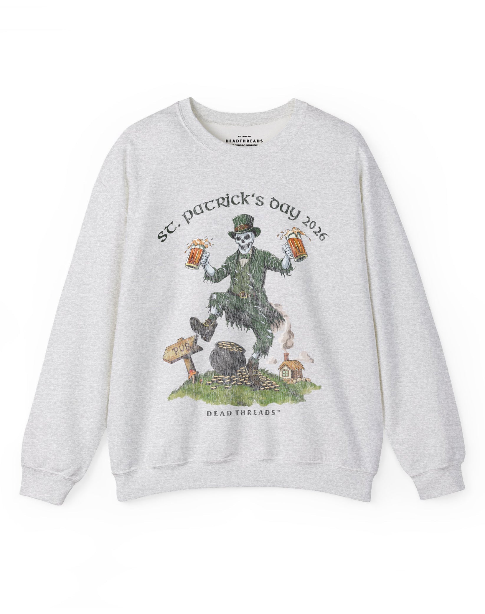 FINAL FORTUNE (St. Patrick’s Day) CREWNECK SWEATSHIRT – Sweatshirt – Dead Threads Apparel