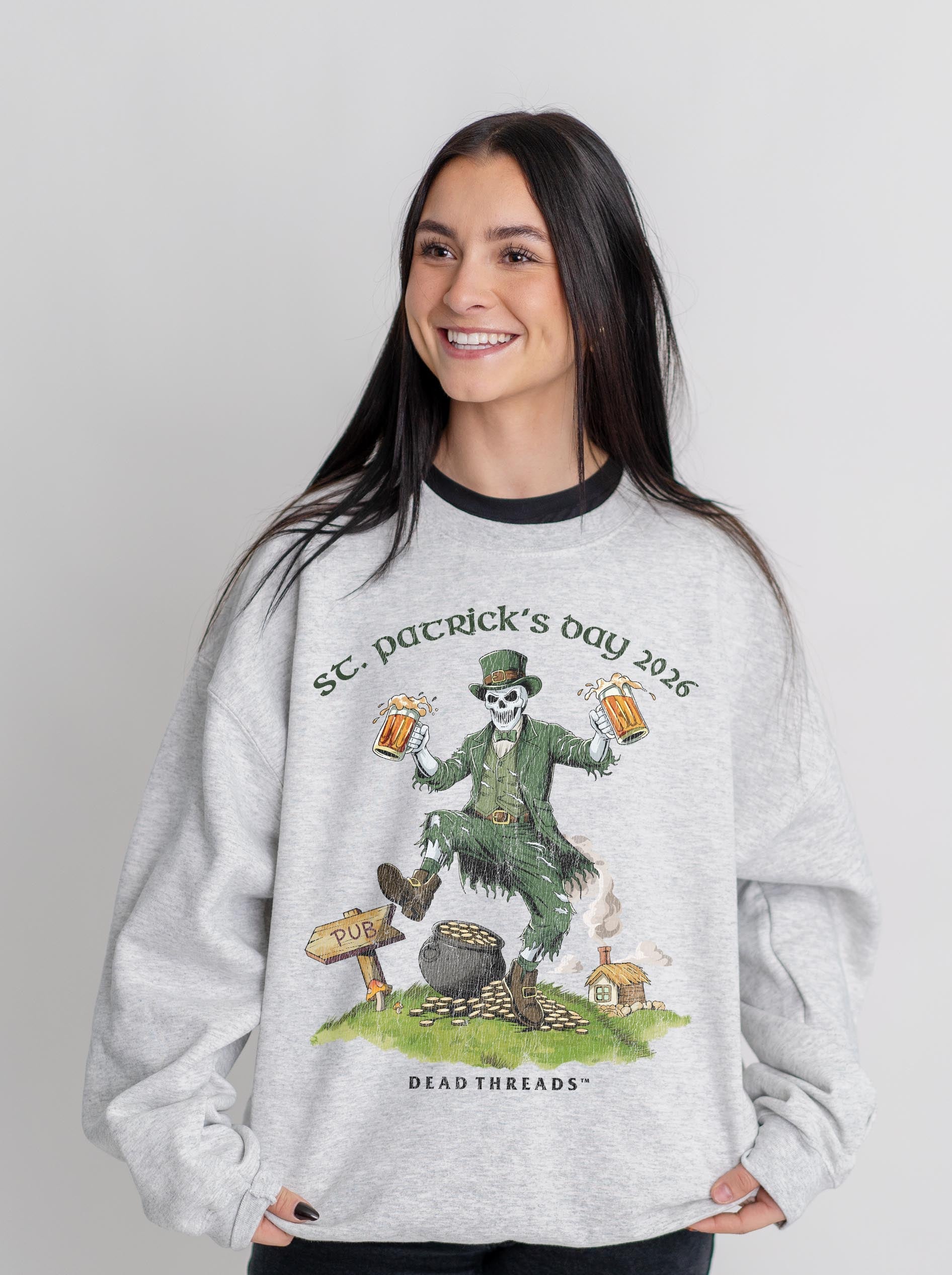 FINAL FORTUNE (St. Patrick’s Day) CREWNECK SWEATSHIRT – Sweatshirt – Dead Threads Apparel