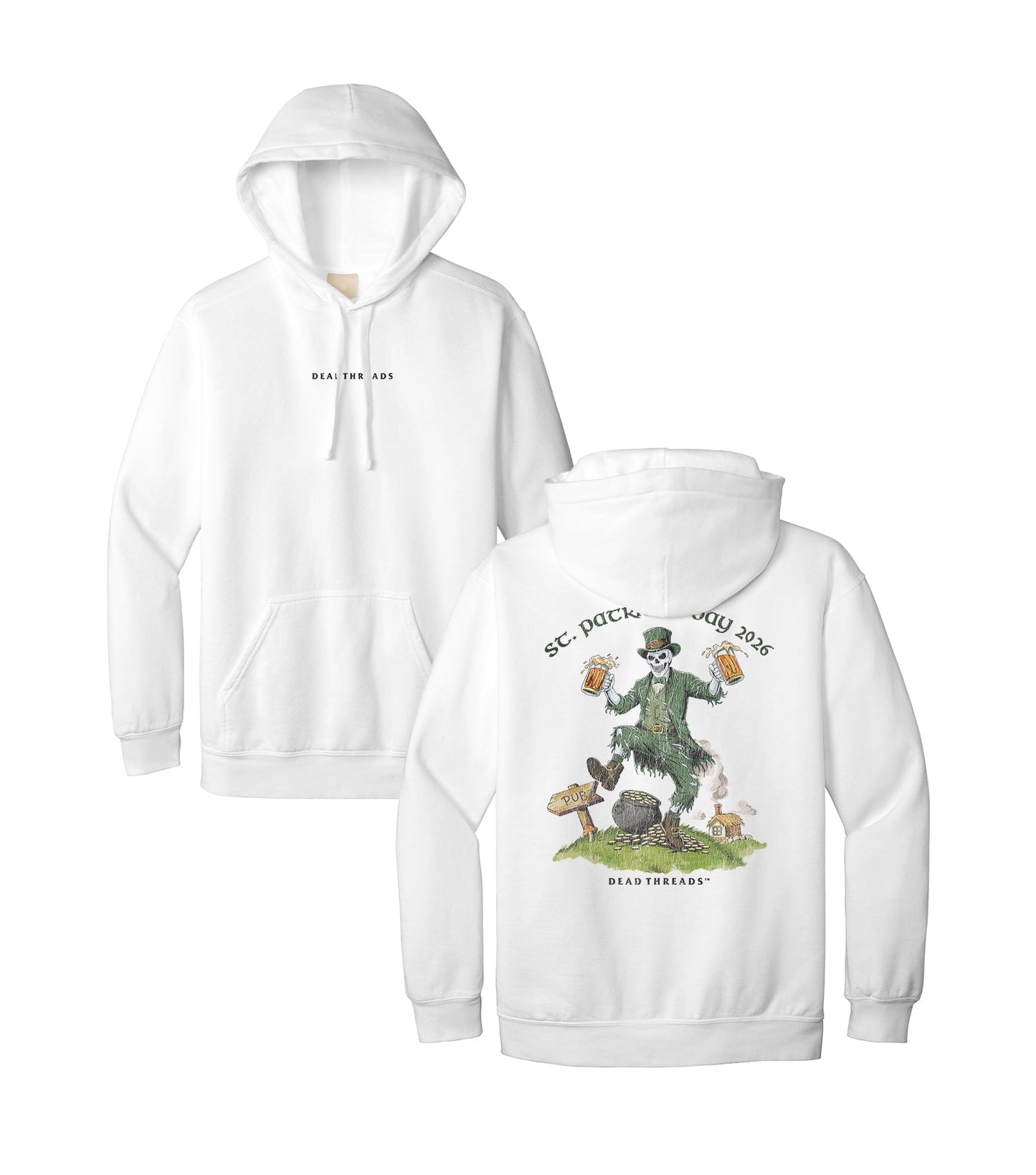 FINAL FORTUNE (St. Patrick’s Day) - “DT ESSENTIAL" HOODIE – Hoodie – Dead Threads Apparel
