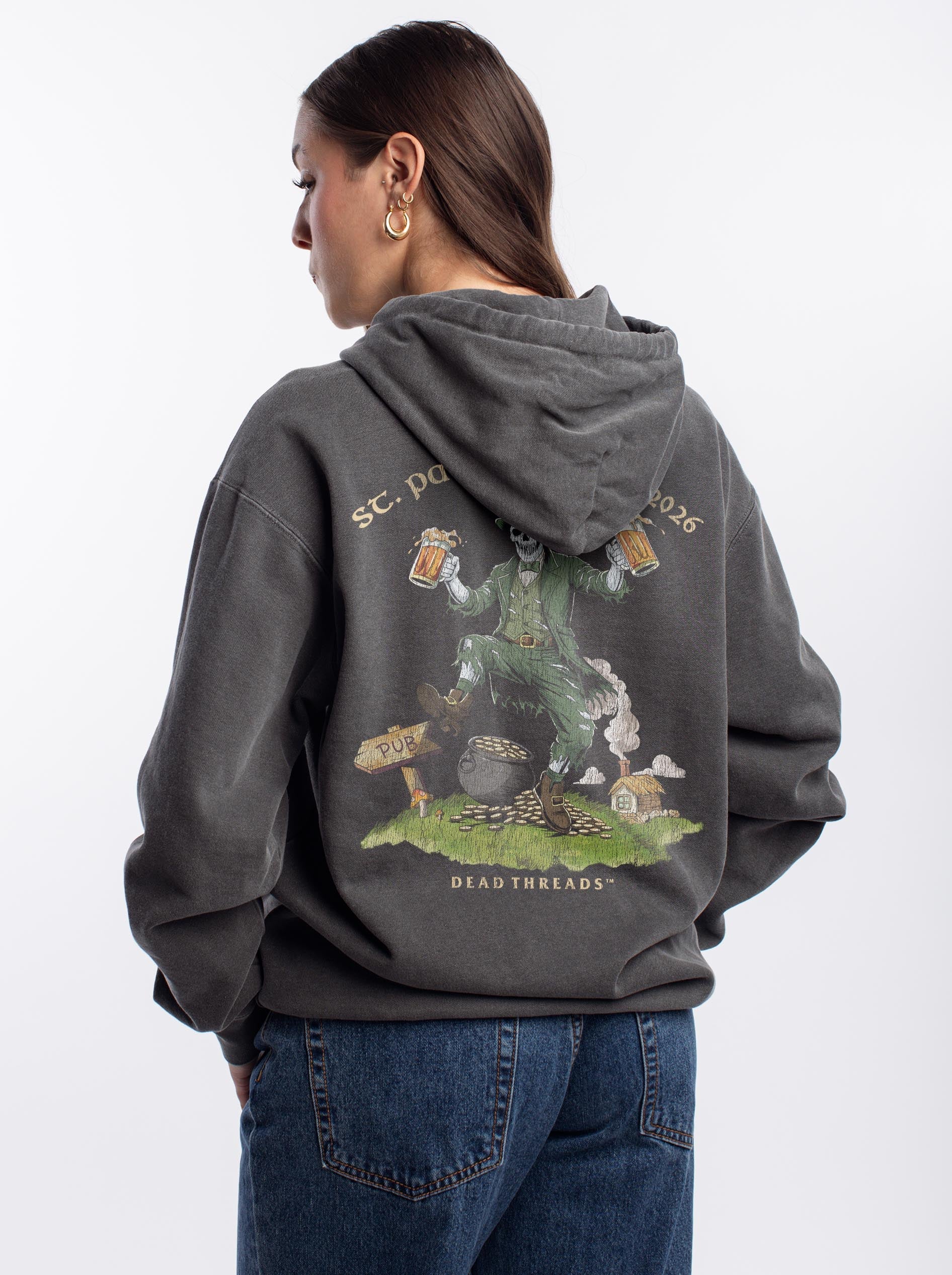 FINAL FORTUNE (St. Patrick’s Day) - “DT ESSENTIAL" HOODIE – Hoodie – Dead Threads Apparel