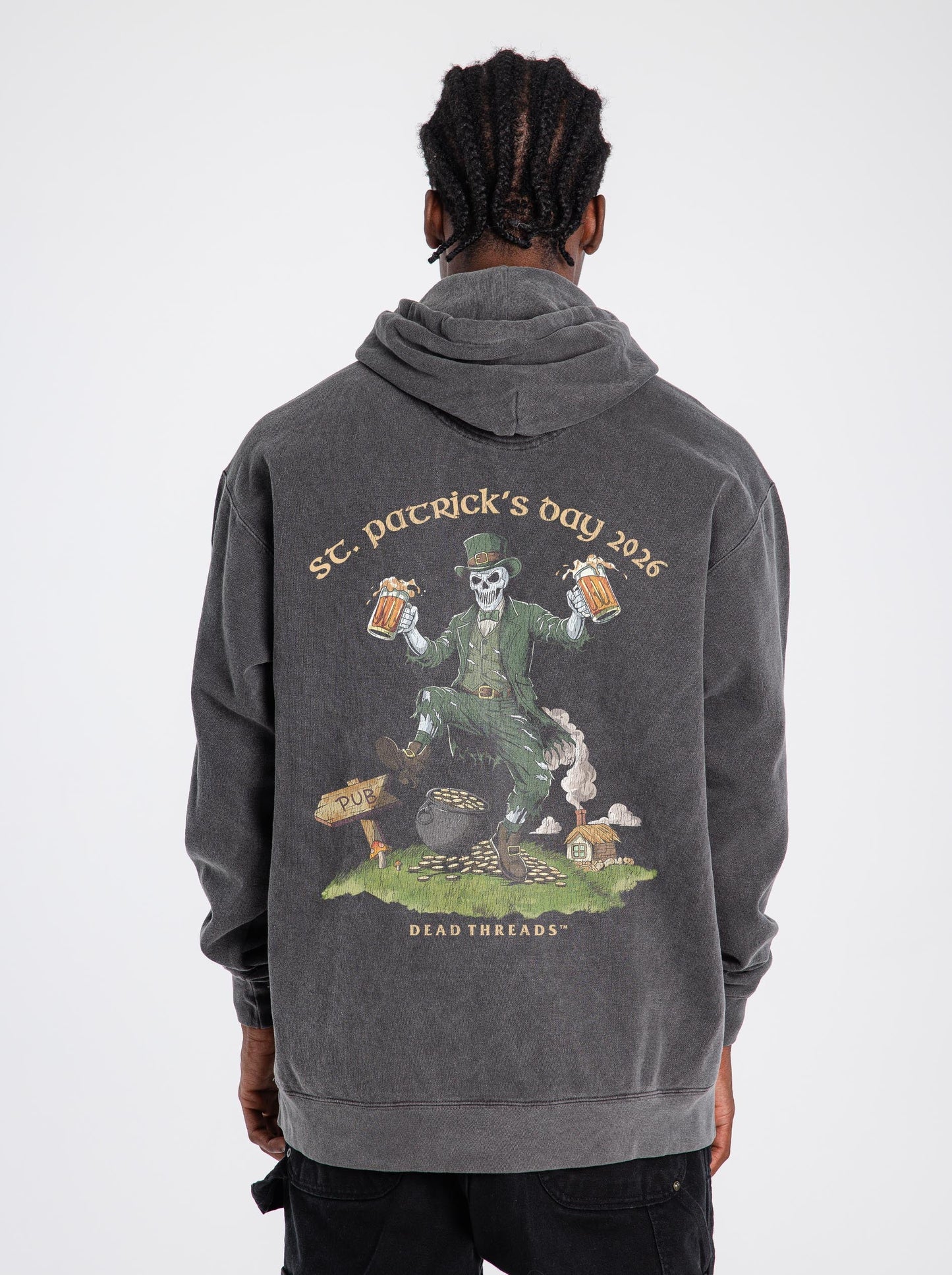 FINAL FORTUNE (St. Patrick’s Day) - “DT ESSENTIAL" HOODIE – Hoodie – Dead Threads Apparel