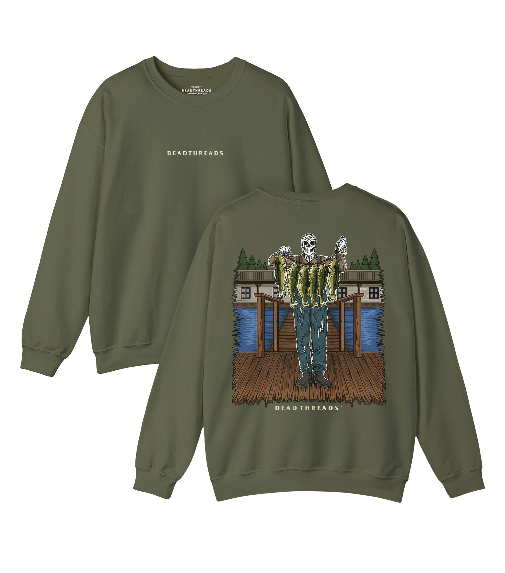 FISH FOR DINNER - “DT ESSENTIAL" CREWNECK SWEATSHIRT – Sweatshirt – Dead Threads Apparel