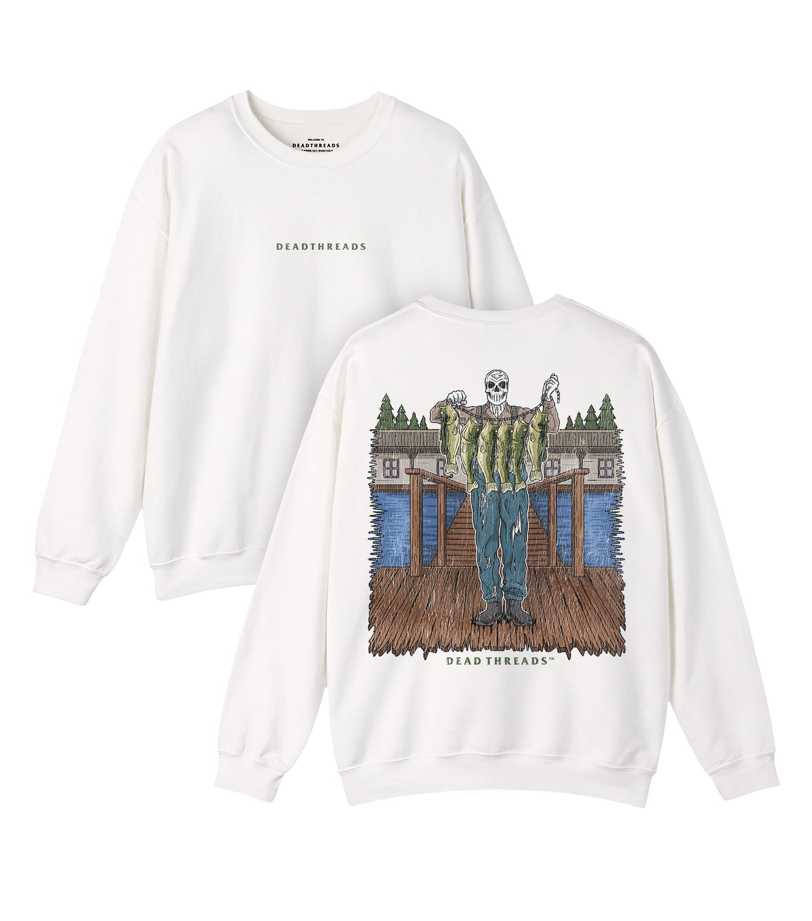 FISH FOR DINNER - “DT ESSENTIAL" CREWNECK SWEATSHIRT – Sweatshirt – Dead Threads Apparel