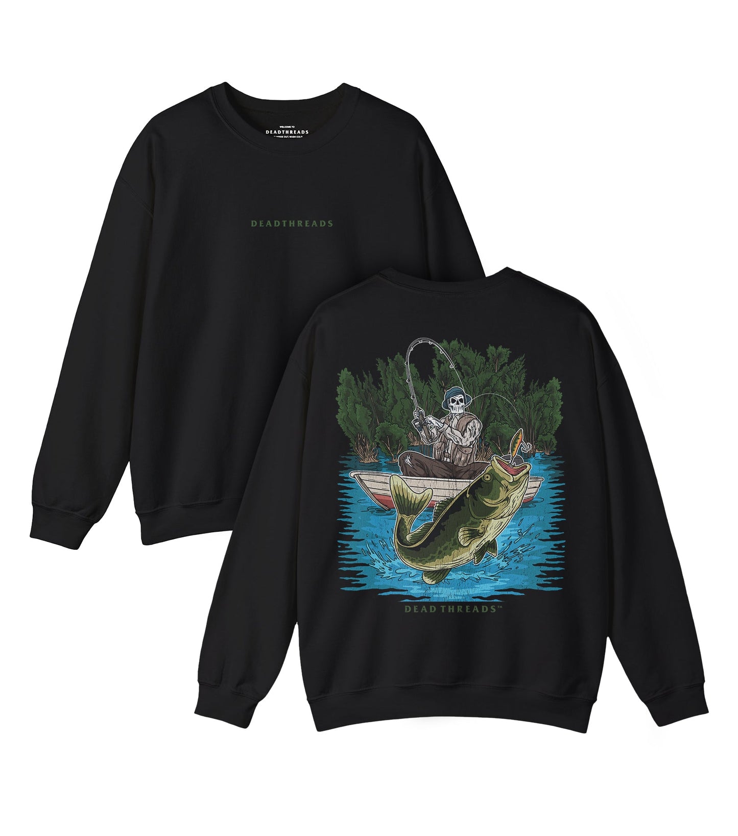 FISH ON - “DT ESSENTIAL" CREWNECK SWEATSHIRT – Sweatshirt – Dead Threads Apparel