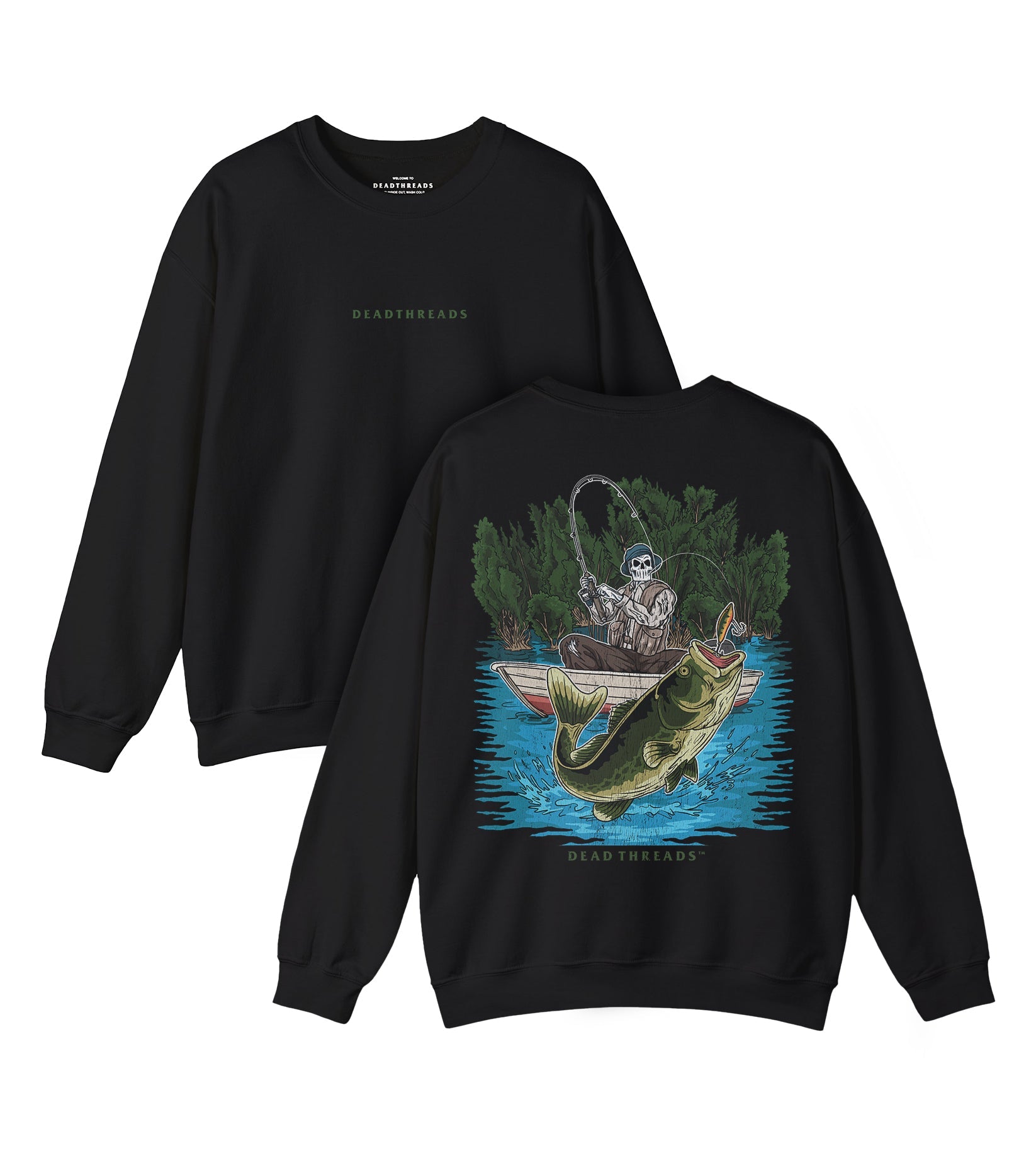 FISH ON - “DT ESSENTIAL" CREWNECK SWEATSHIRT – Sweatshirt – Dead Threads Apparel