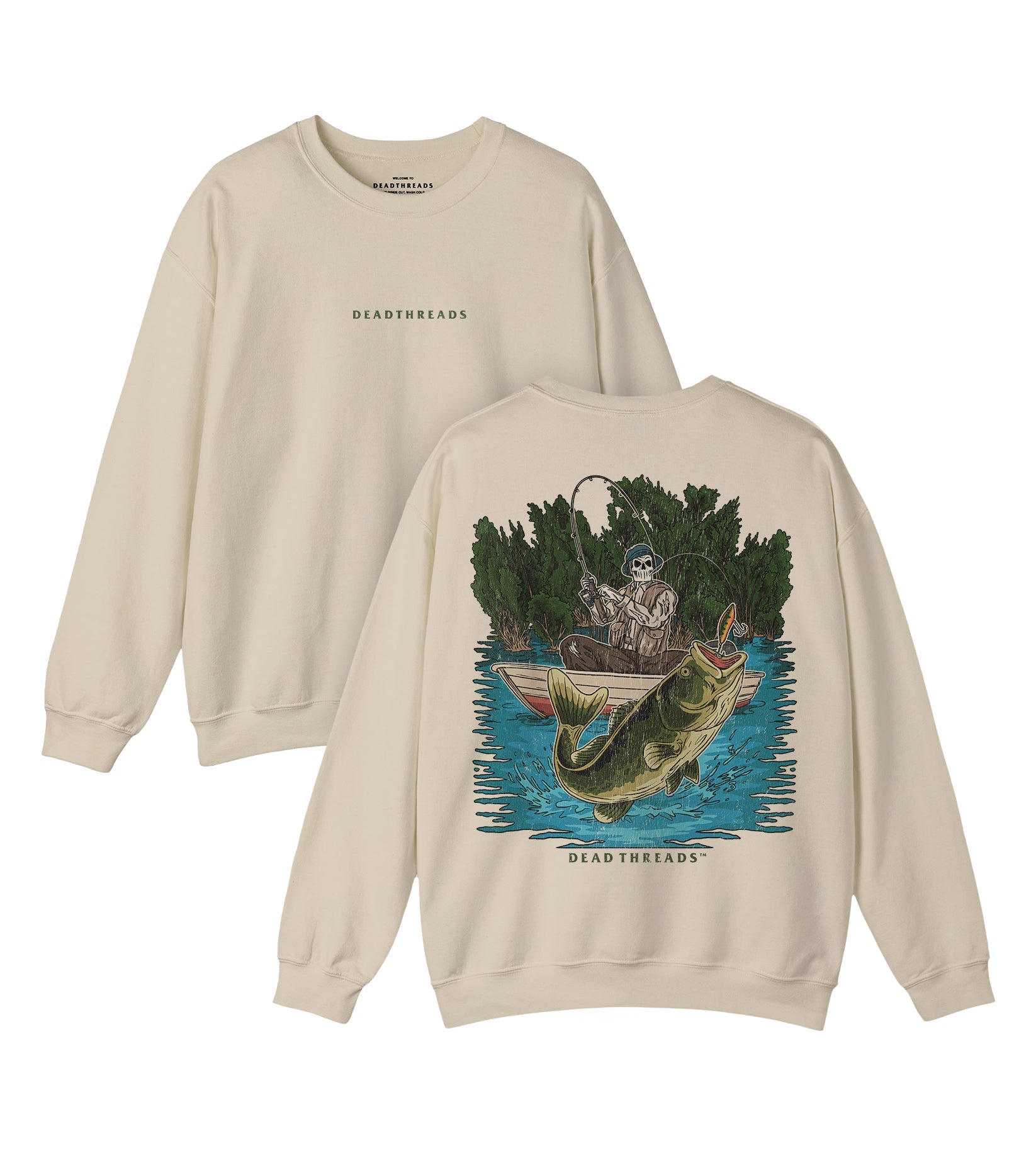 FISH ON - “DT ESSENTIAL" CREWNECK SWEATSHIRT – Sweatshirt – Dead Threads Apparel